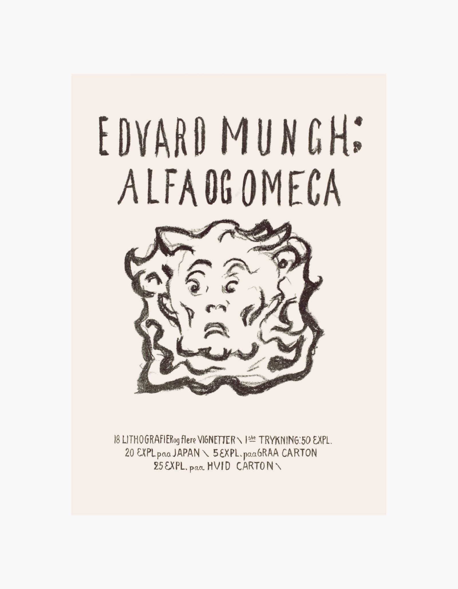 Edvard Munch Alfa og Omega plakat