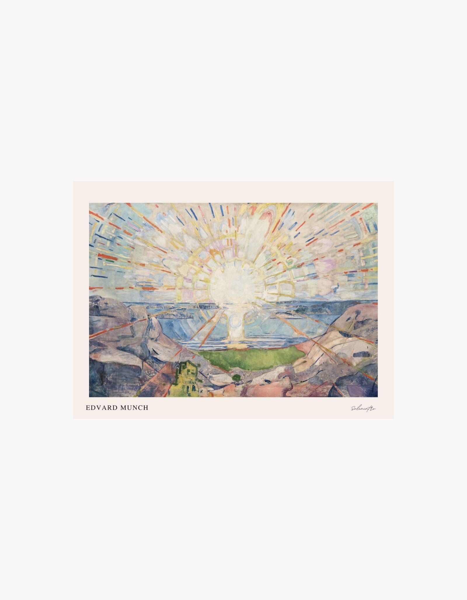 Edvard Munch Solen Plakat