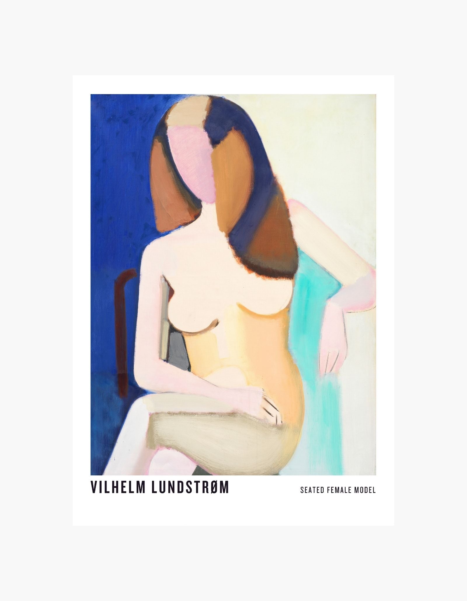 Vilhelm Lundstrøm Plakat med siddende kvindelig model