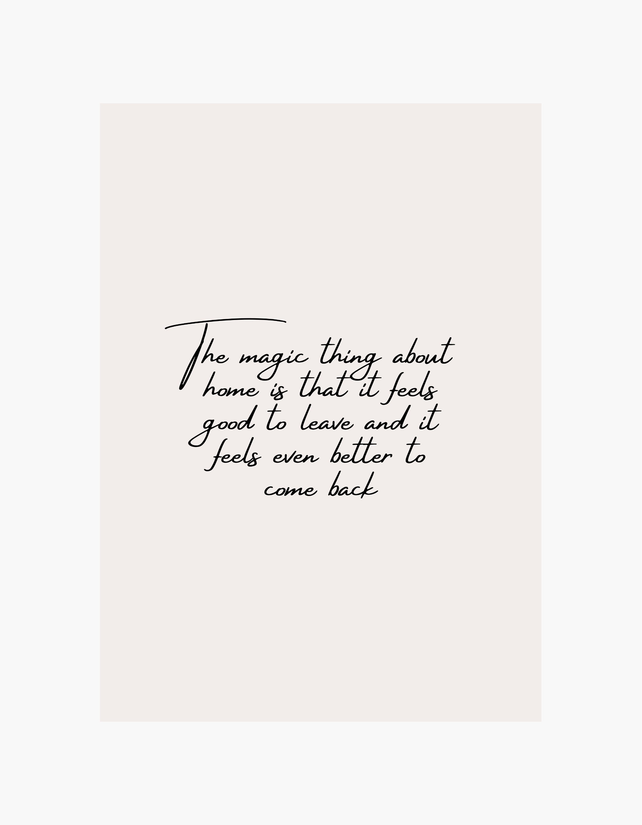 Home Quote Poster