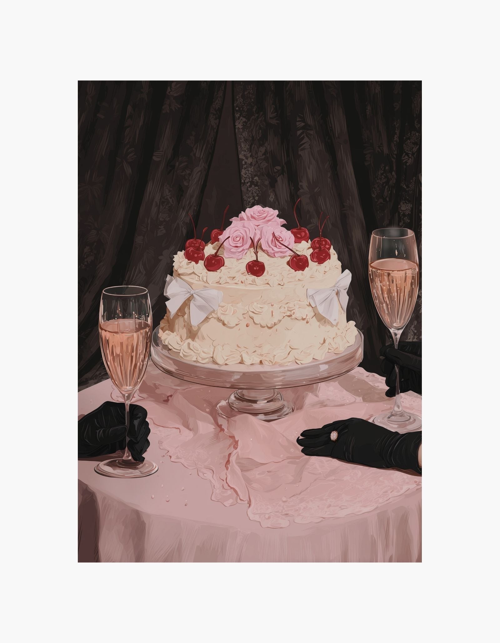 Cherry Cake Celebration Poster