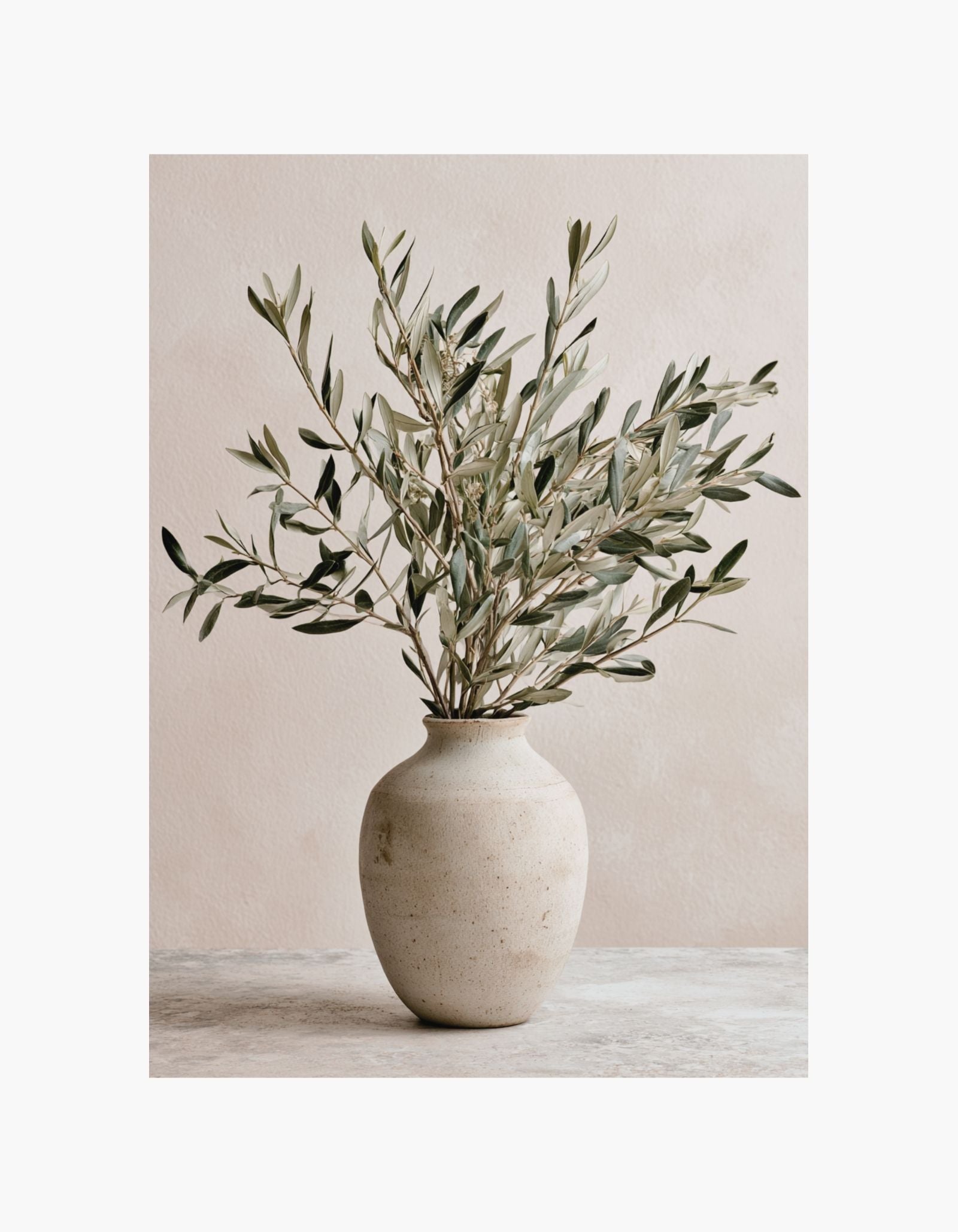 Olive Vase Poster