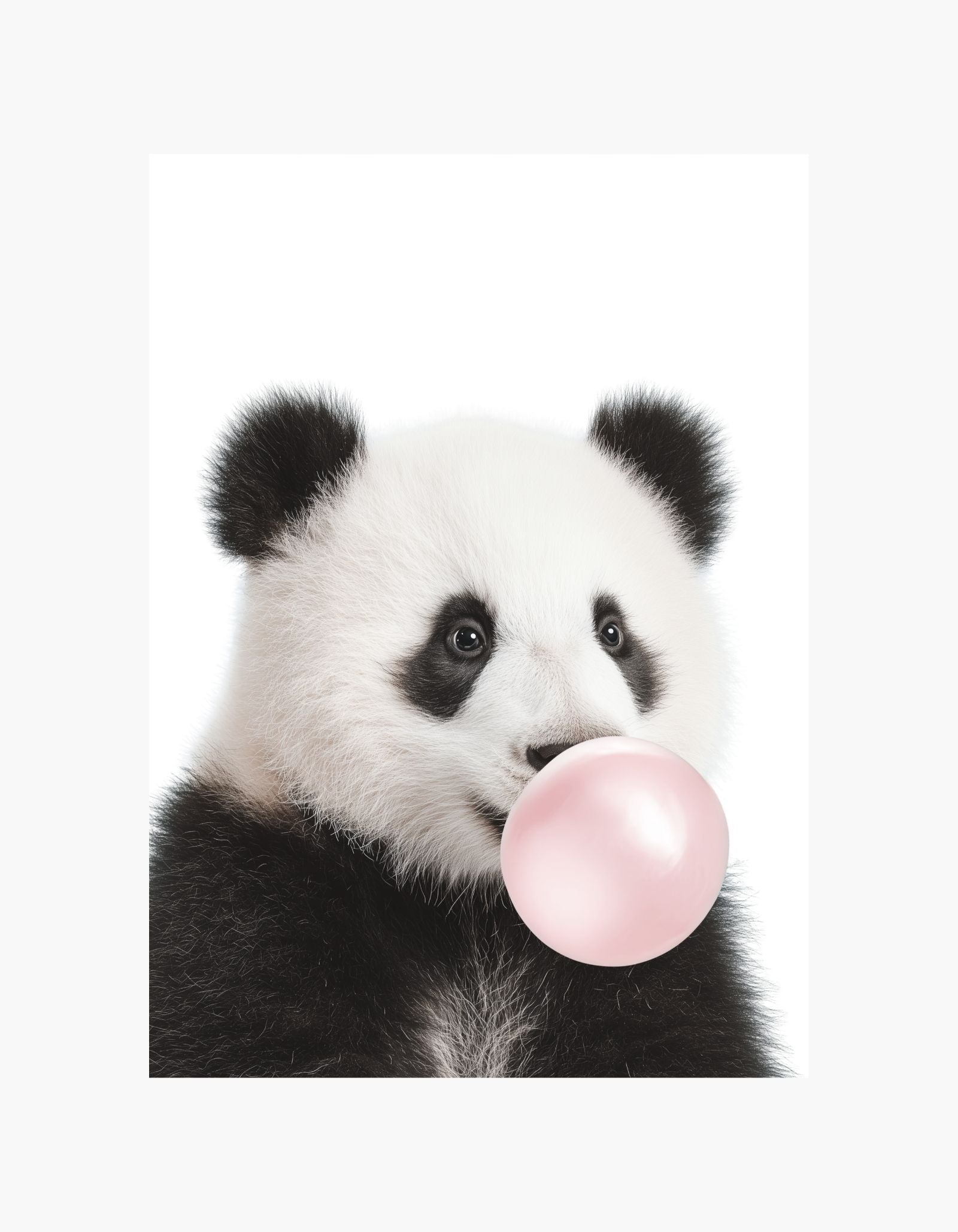 Bubble Gum Panda Poster