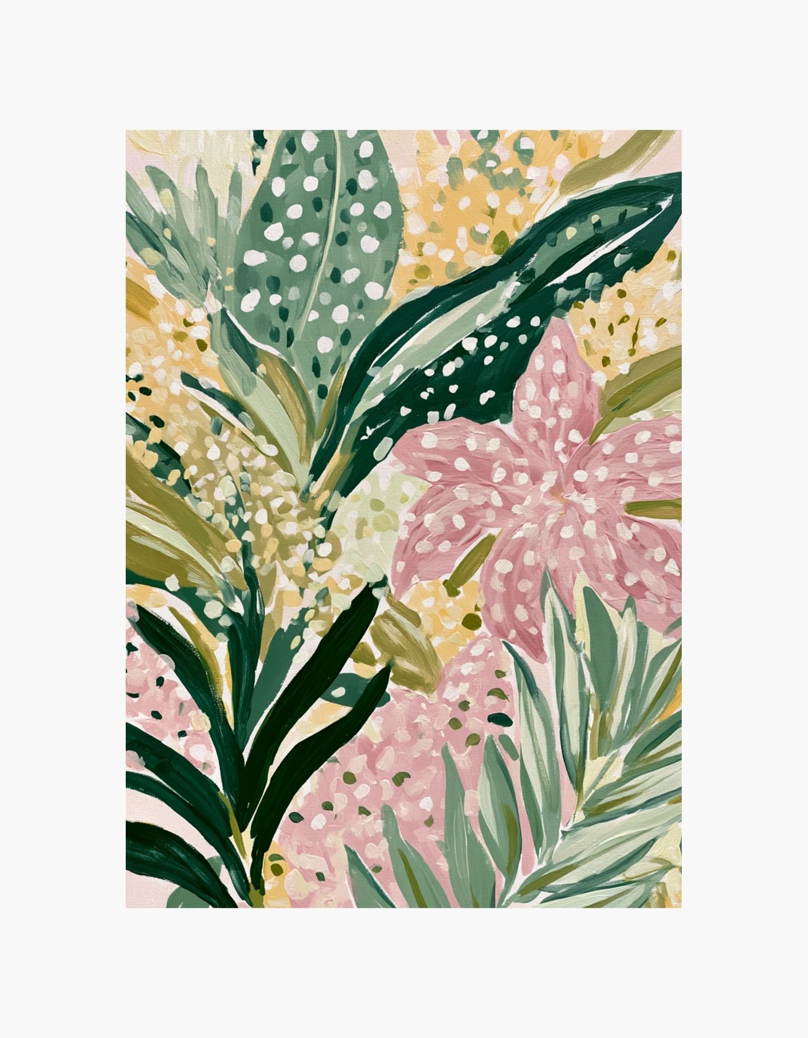 Pink Lily Garden Poster