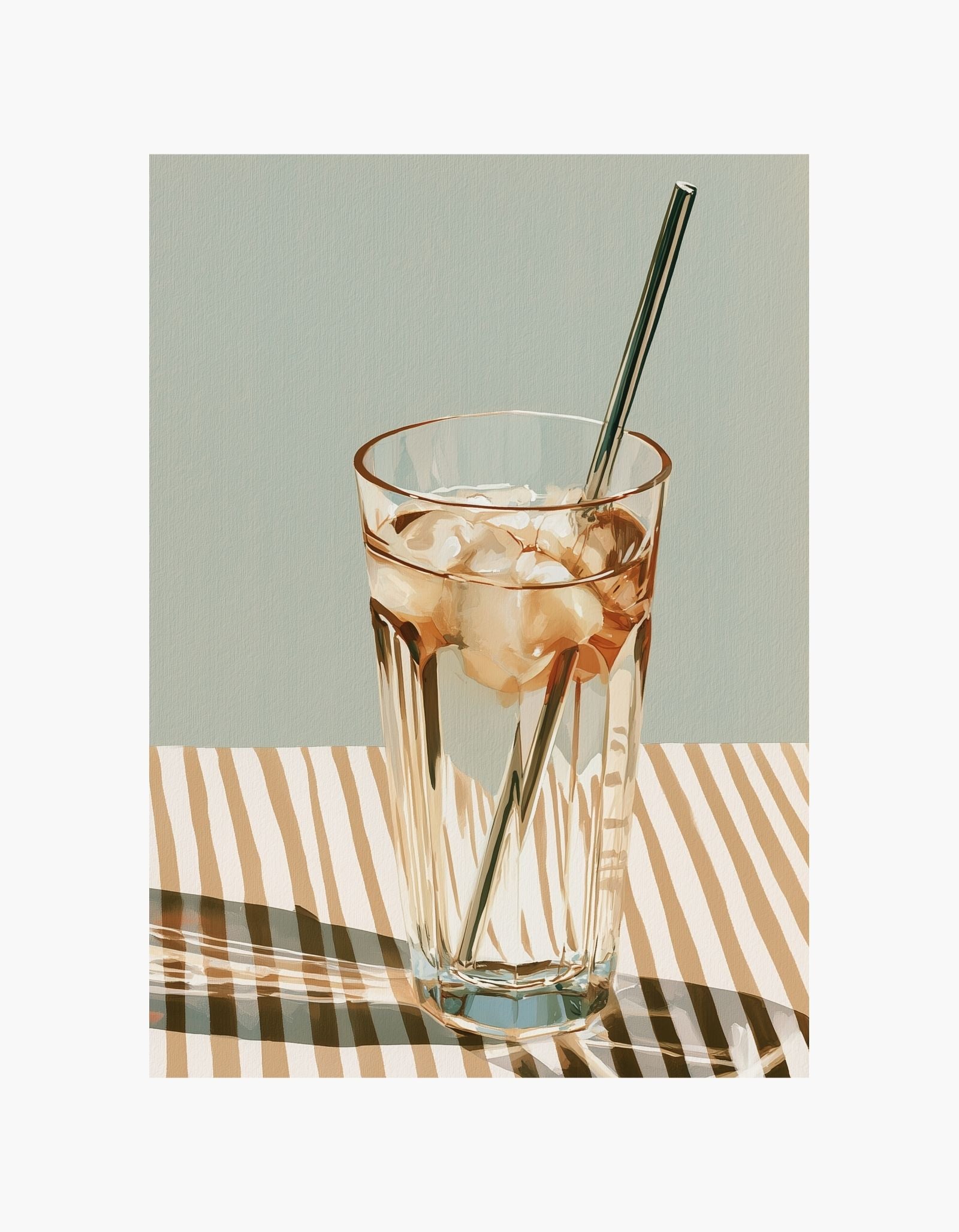 Minimal Iced Drink Poster