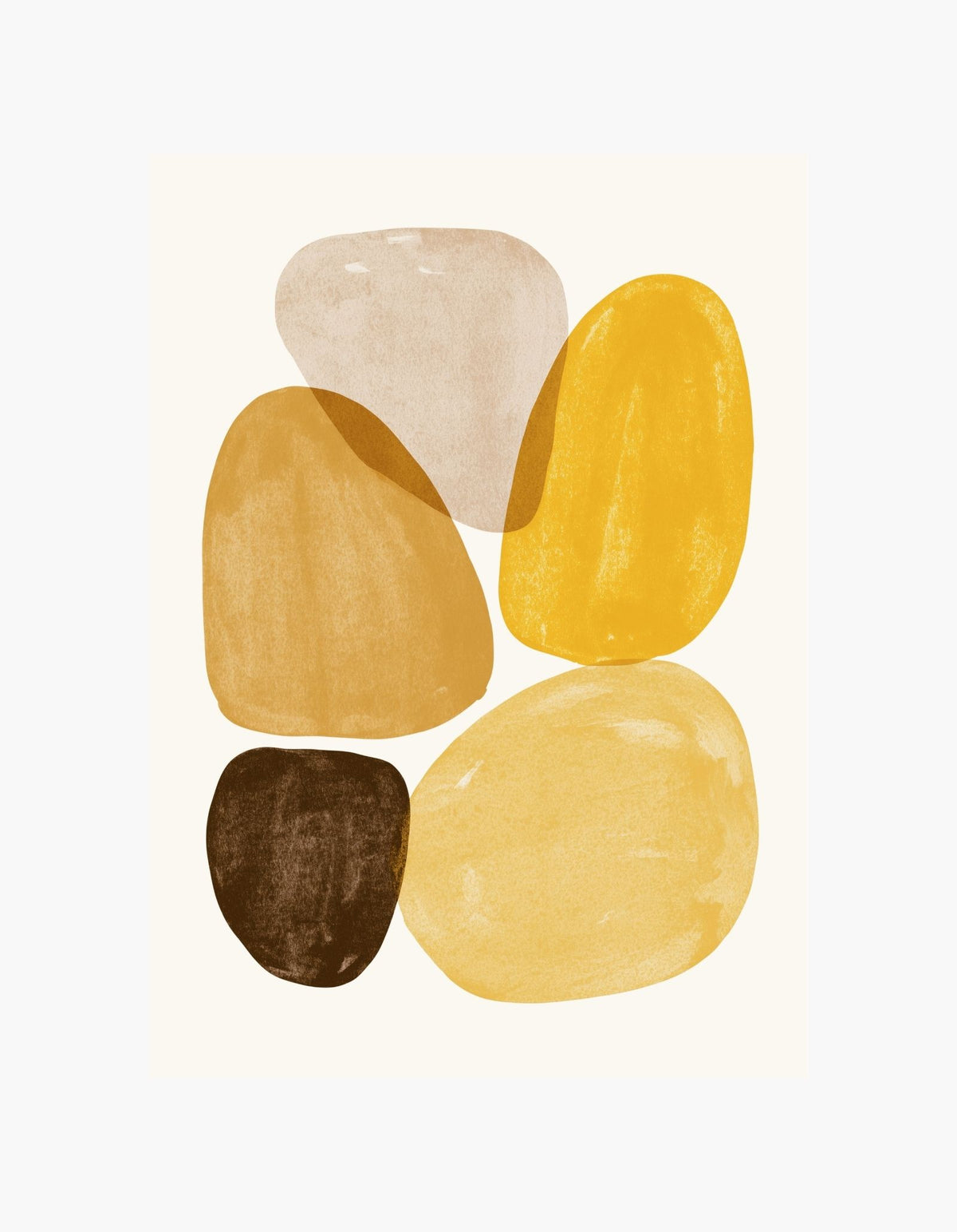 Golden Shapes Poster