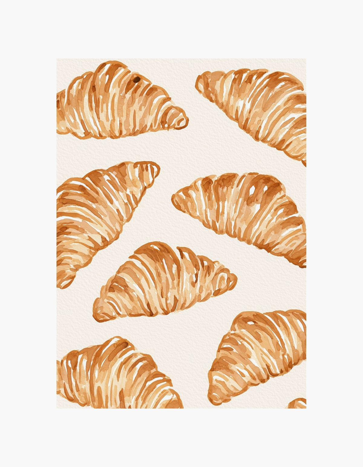 Croissant Pattern Poster