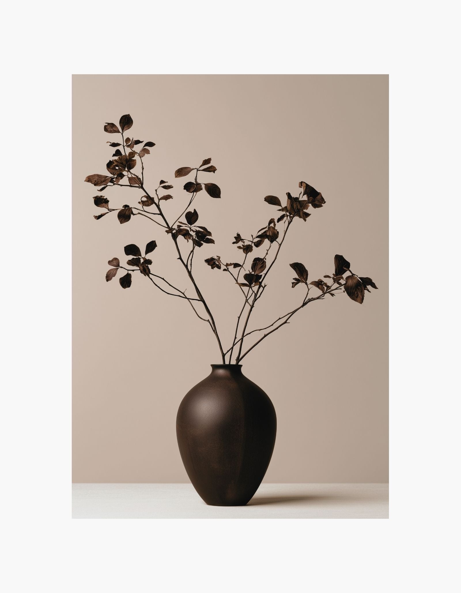 Autumn Branches Vase Poster