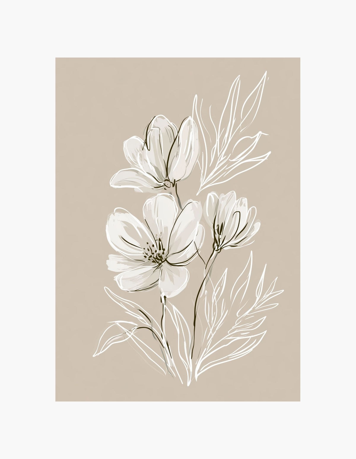 Soft Magnolia No. 1 Poster