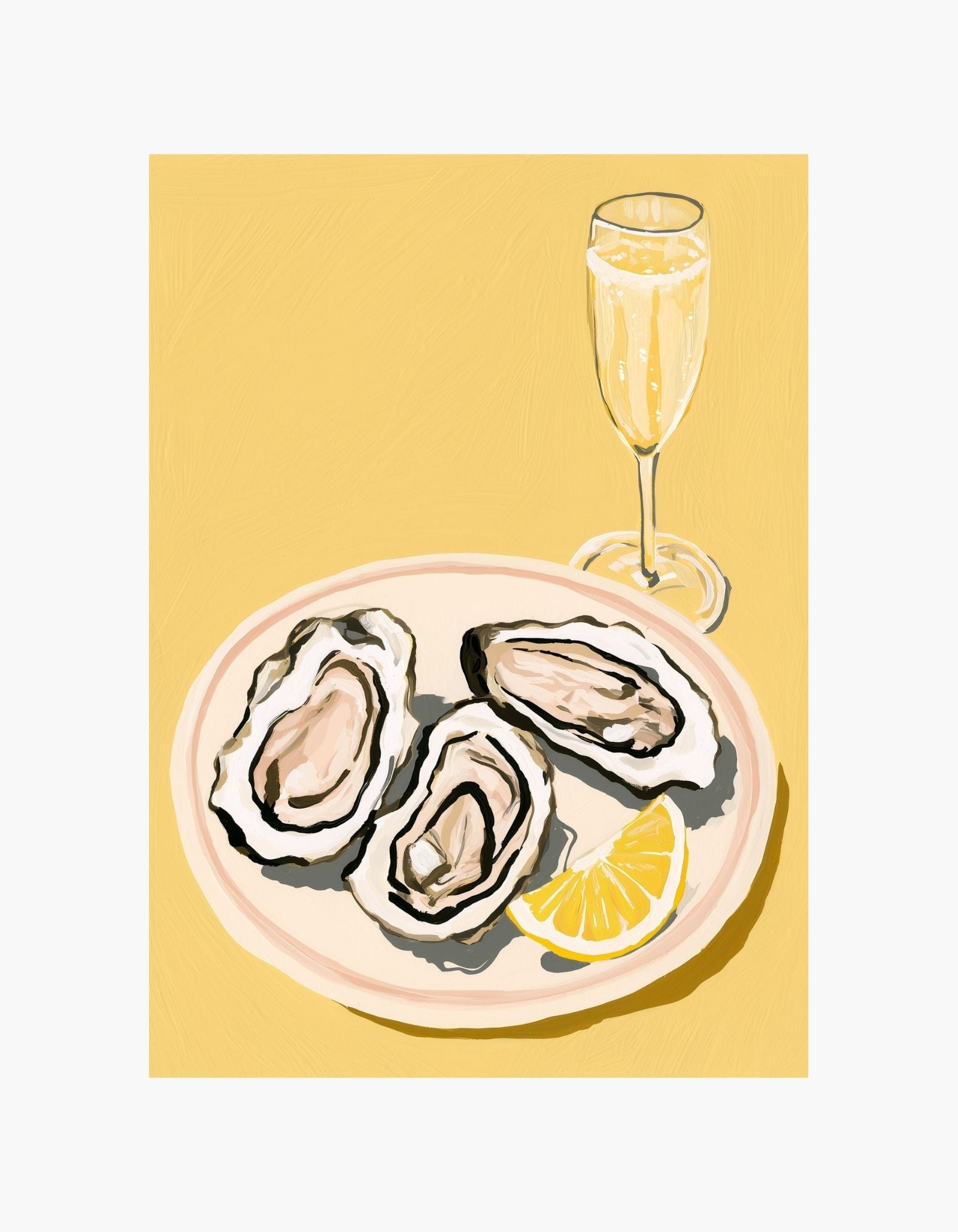 Oysters & Champagne Poster