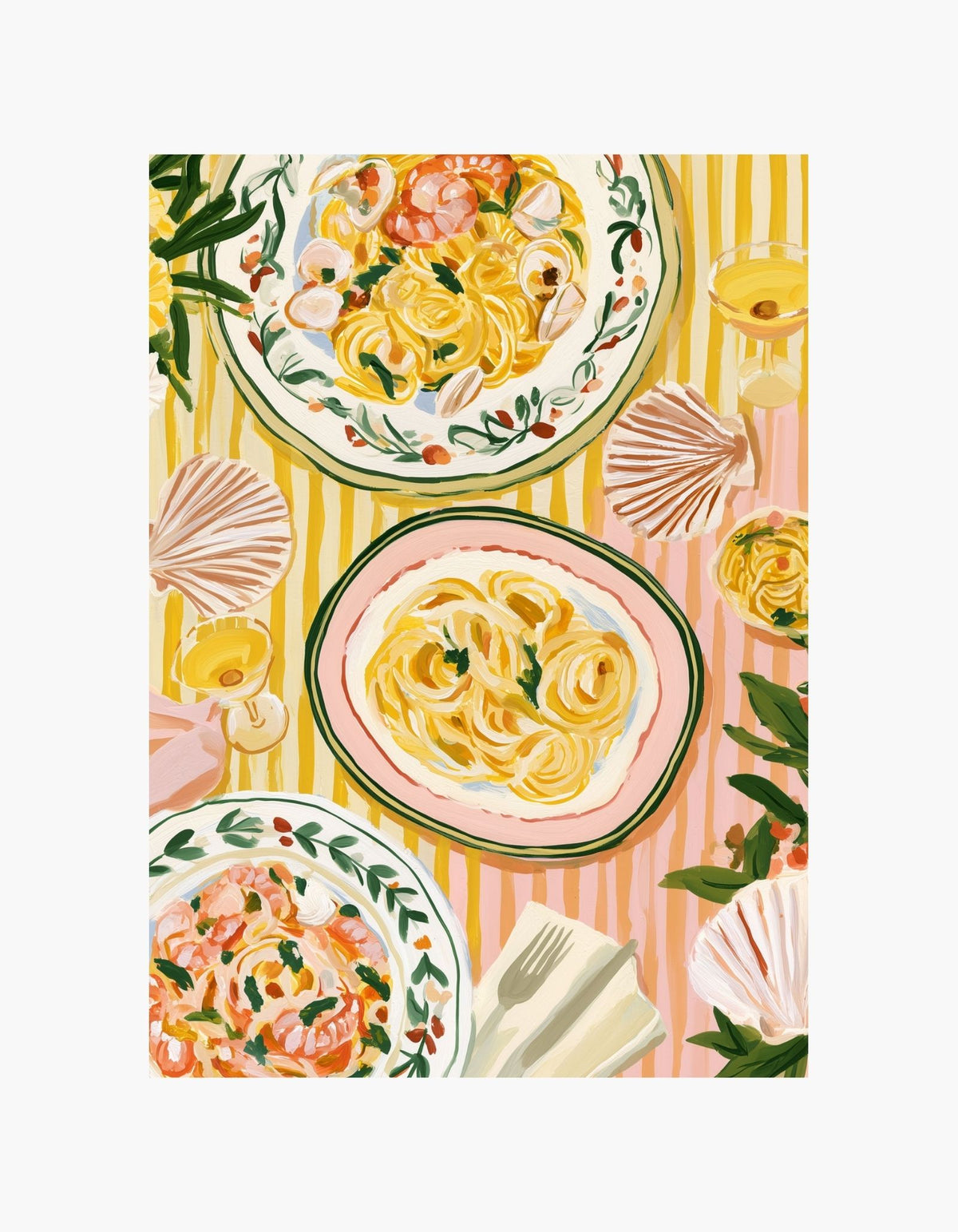 Pasta Table Poster