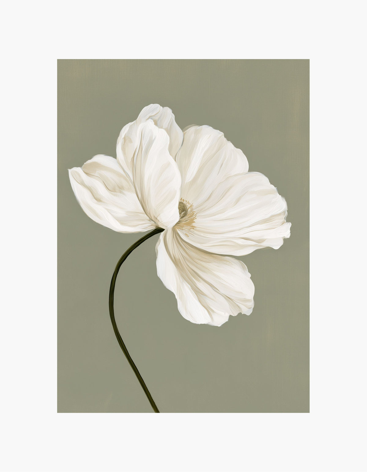 Delicate White Bloom No. 1 Poster