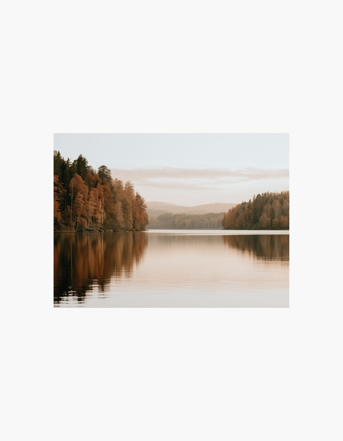 Autumn Lake Poster