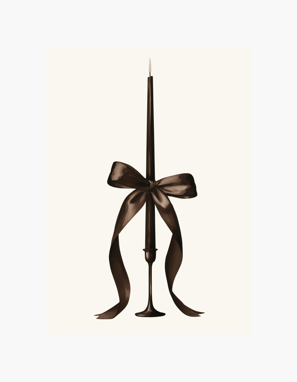 Bow Candle Poster