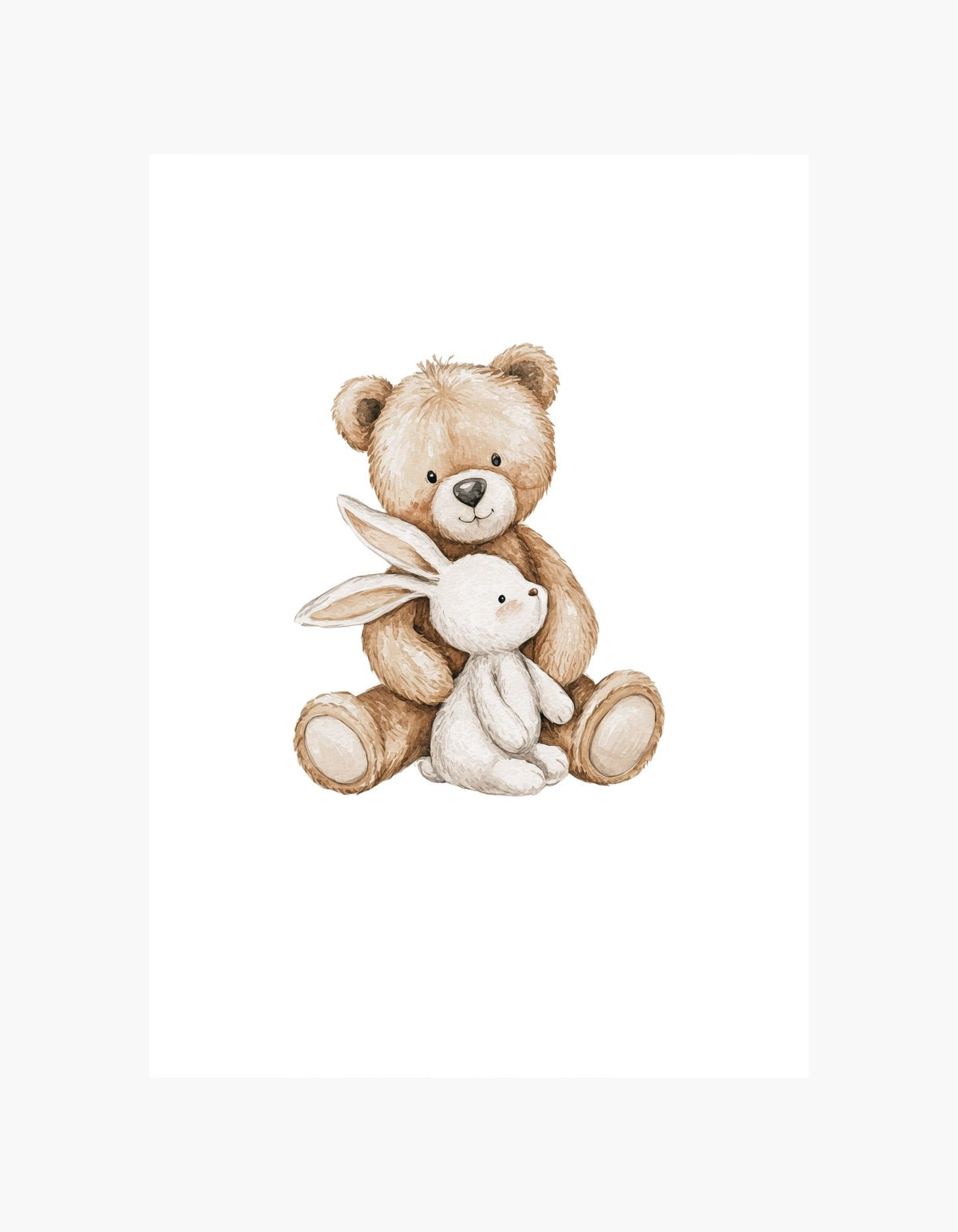 Teddy & Bunny Poster