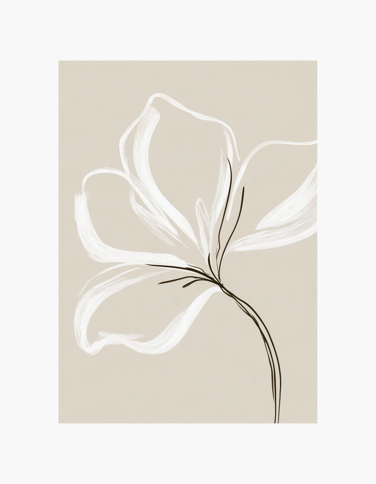 Flower Line Poster No.1