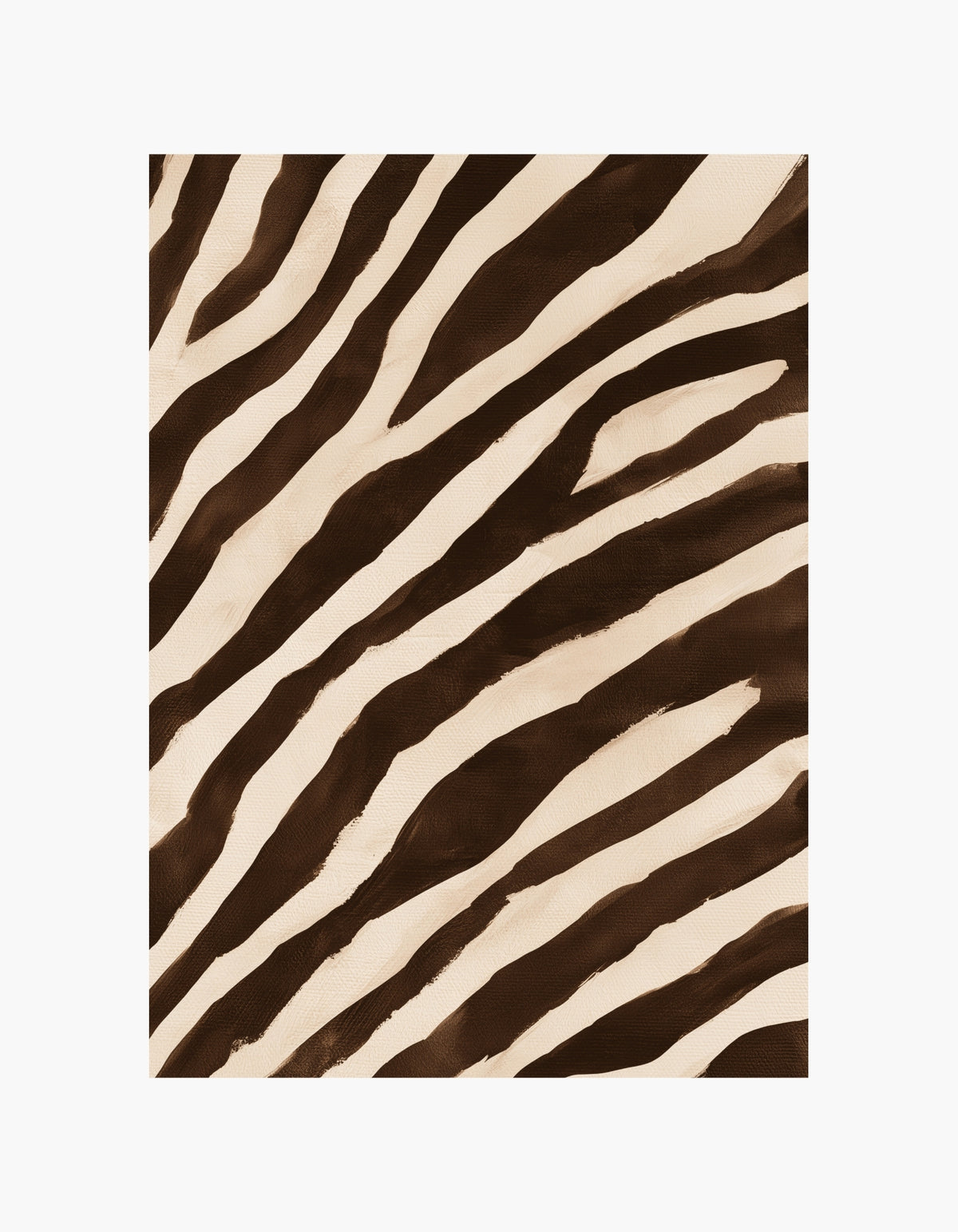 Brown Stripes Painting Poster