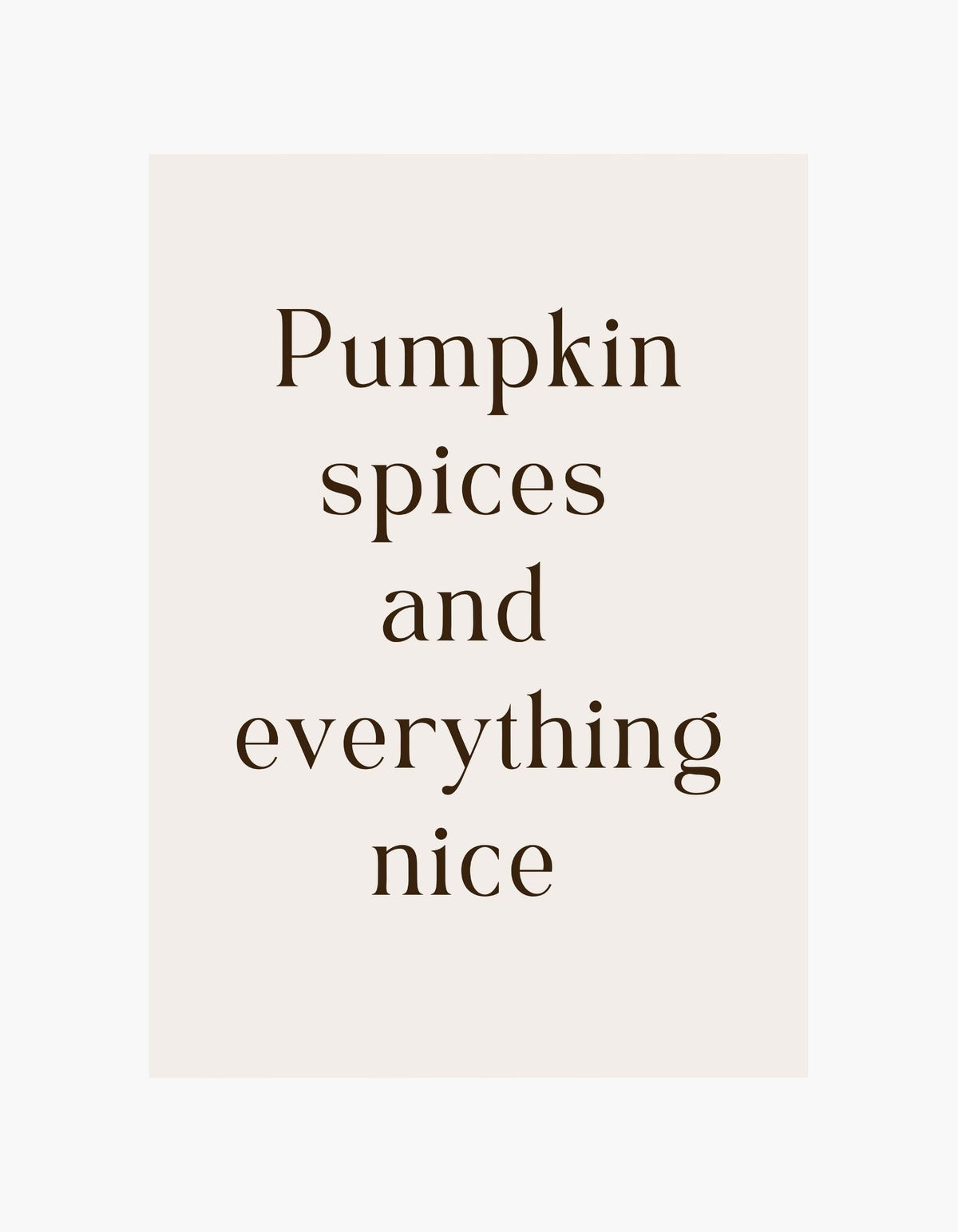 Pumpkin Spices Poster