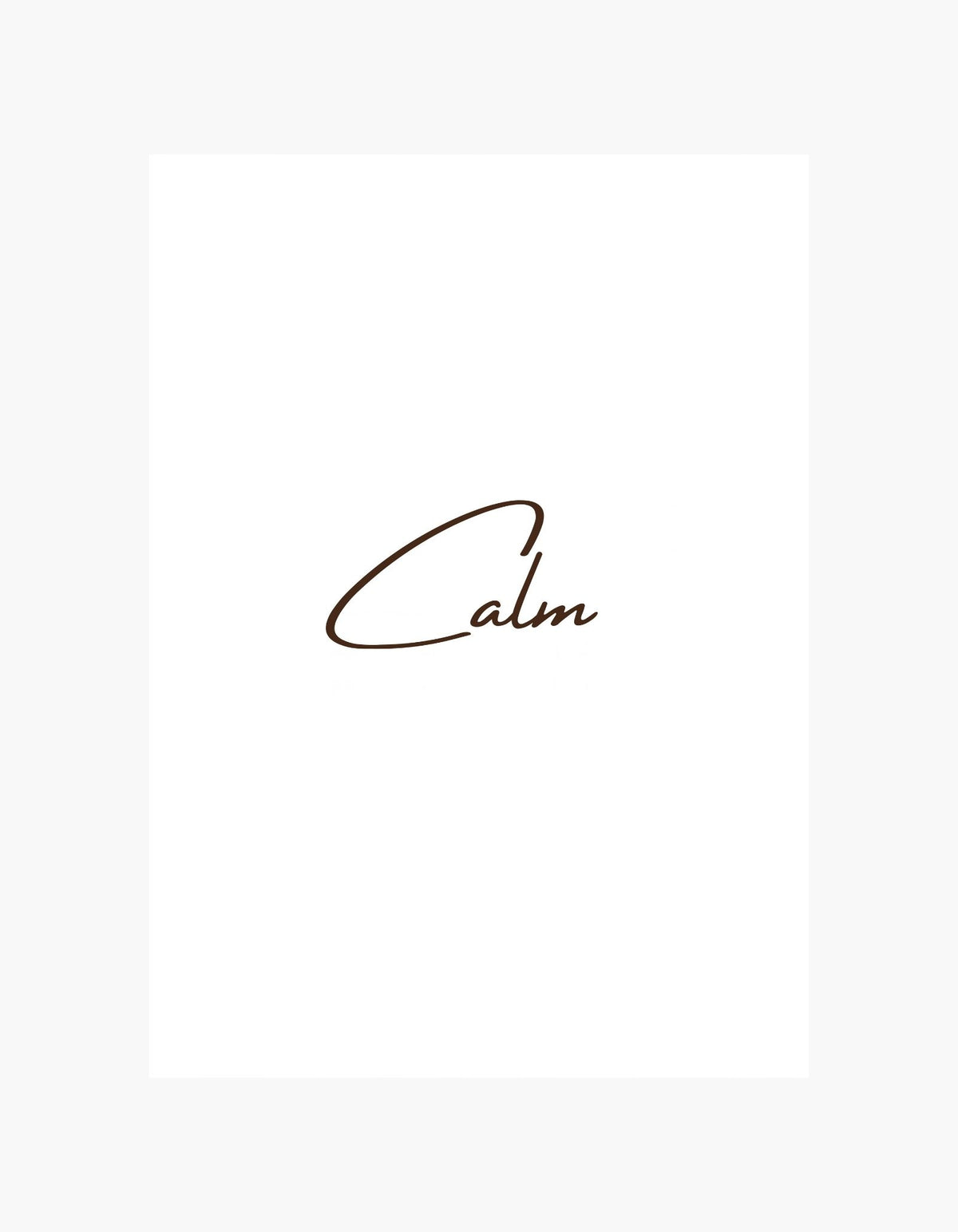 Calm Poster