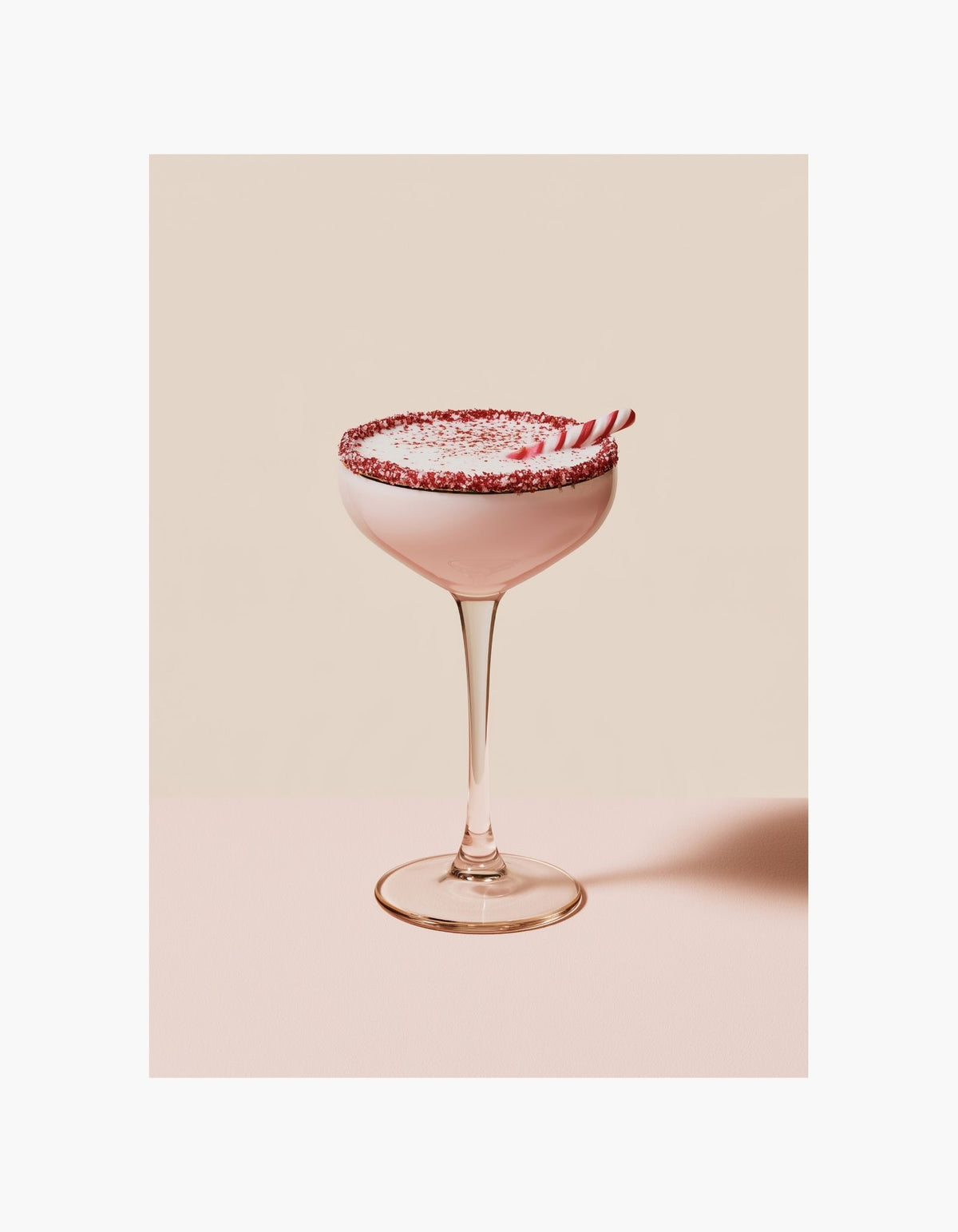 Candy Cane Cocktail Poster
