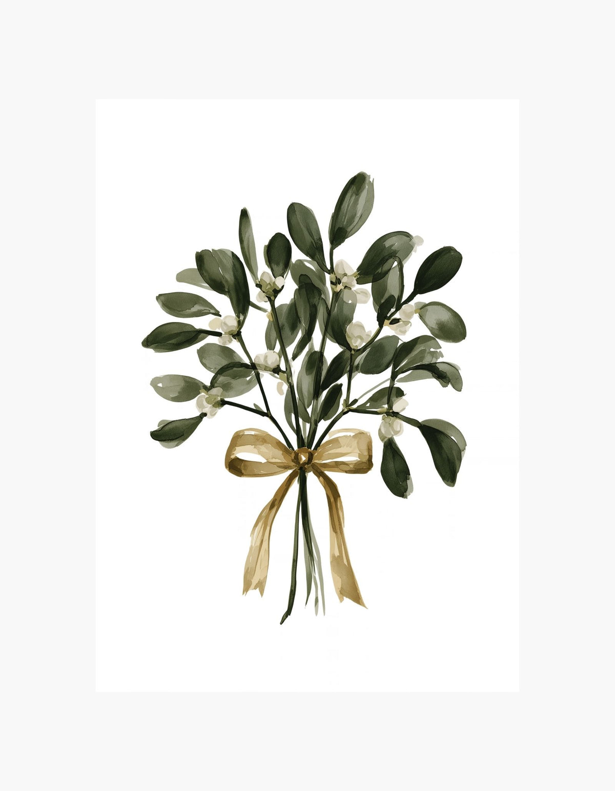 Mistletoe Bow Poster