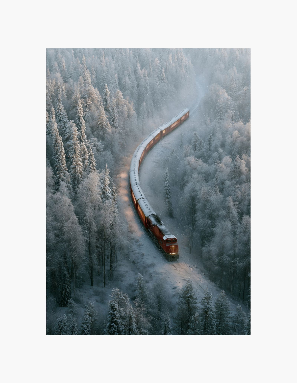 Winter Train Poster
