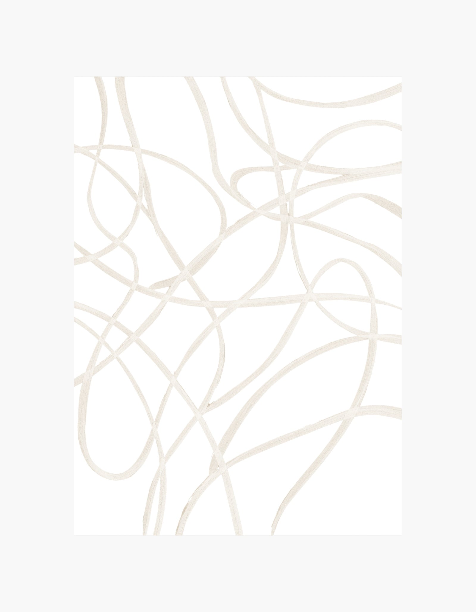 Bløde abstrakte linjer No.1 Poster