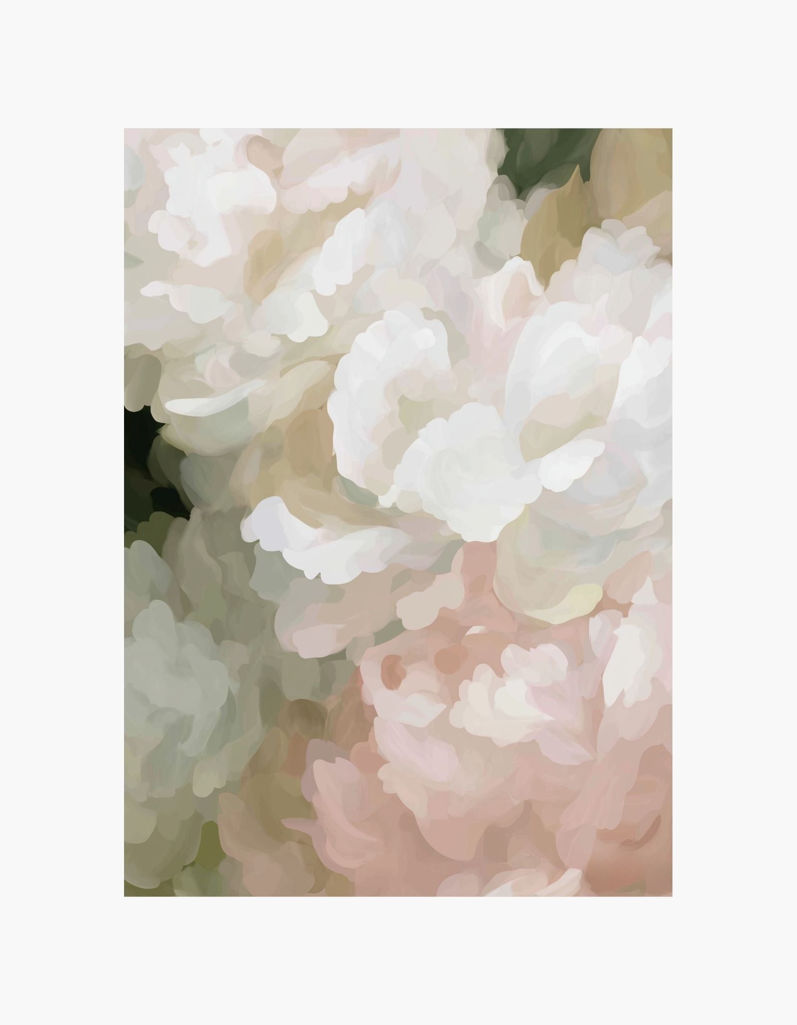 Blød blomsterabstrakt en plakat