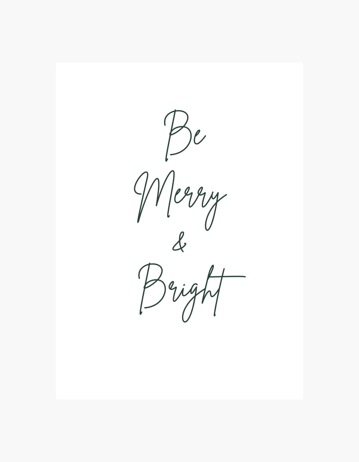 Be Merry & Bright Plakat