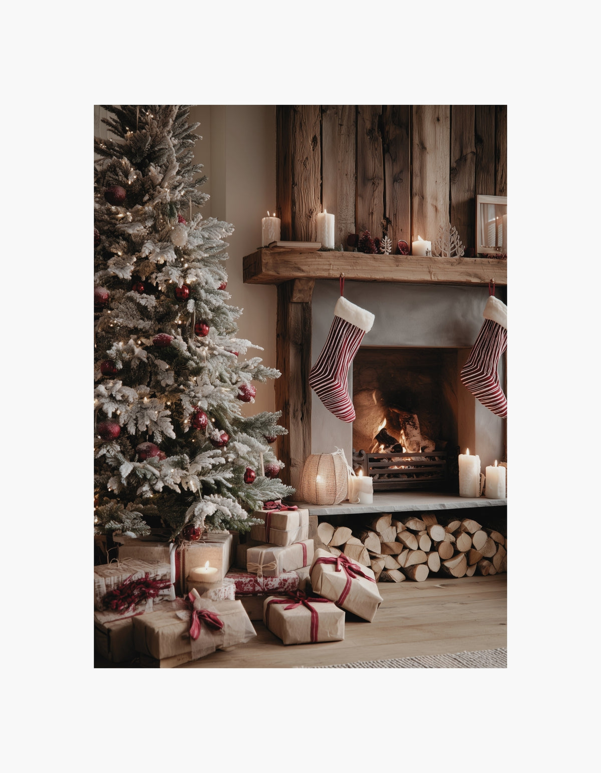 Hyggelig juleplakat til hjemmet