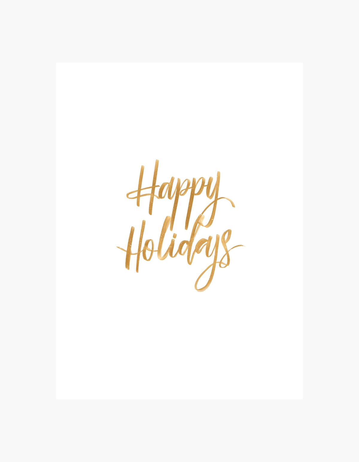 Happy Holidays guldplakat