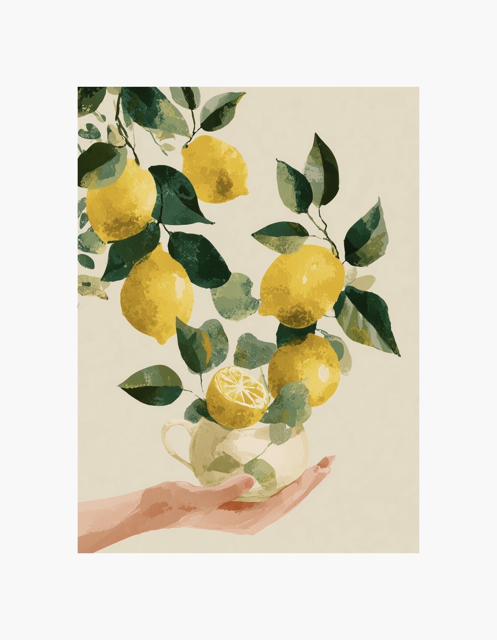 Plakat med citronhave