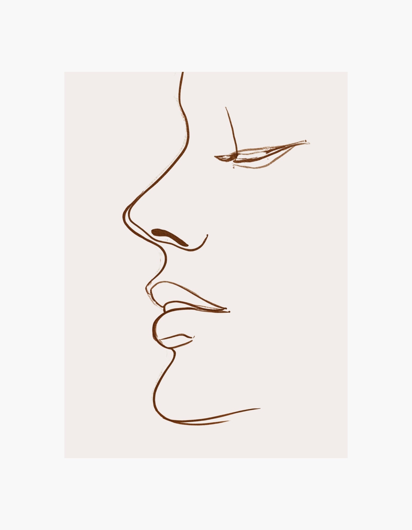 Line Art-plakat for kvinder