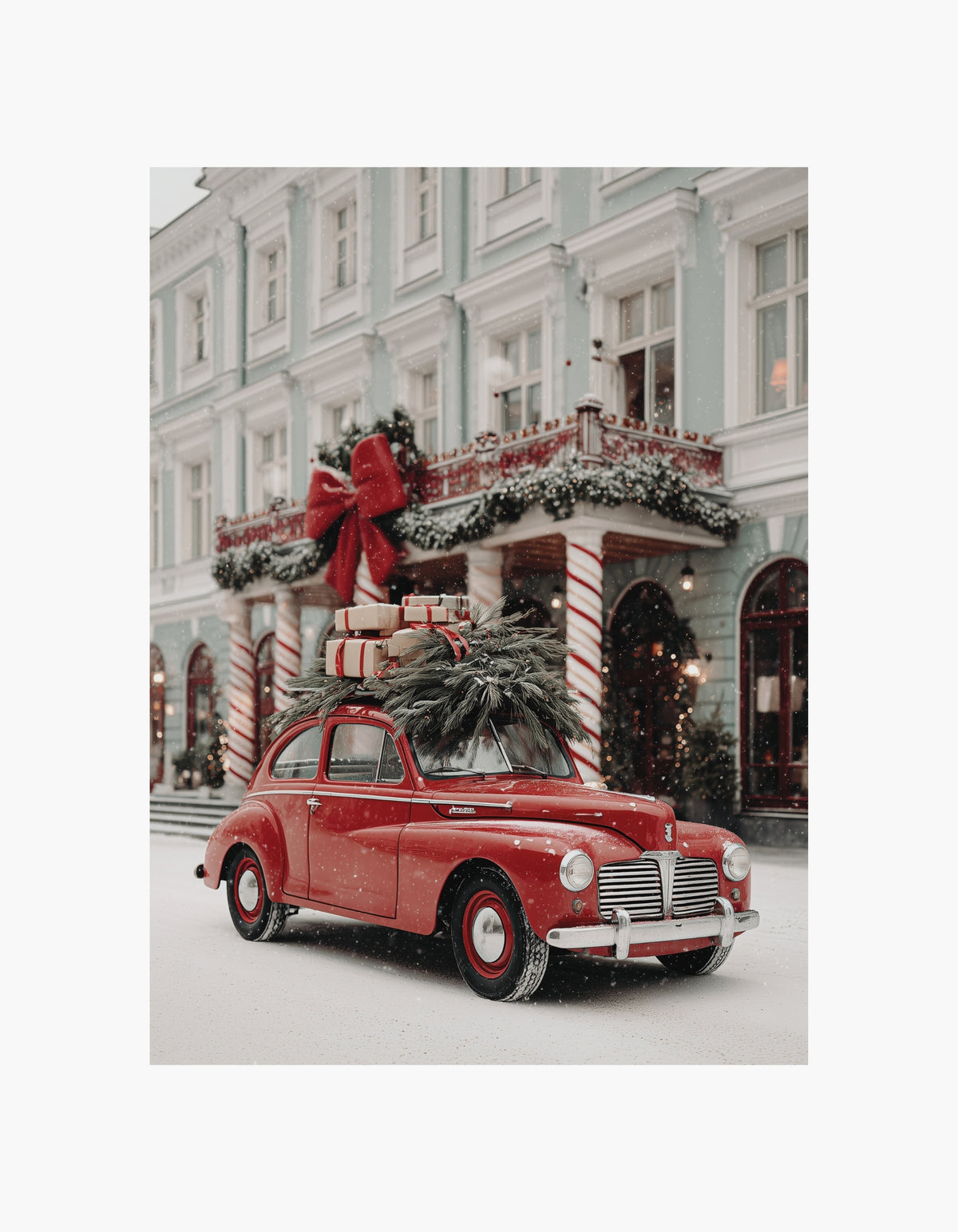 Plakat med julelevering