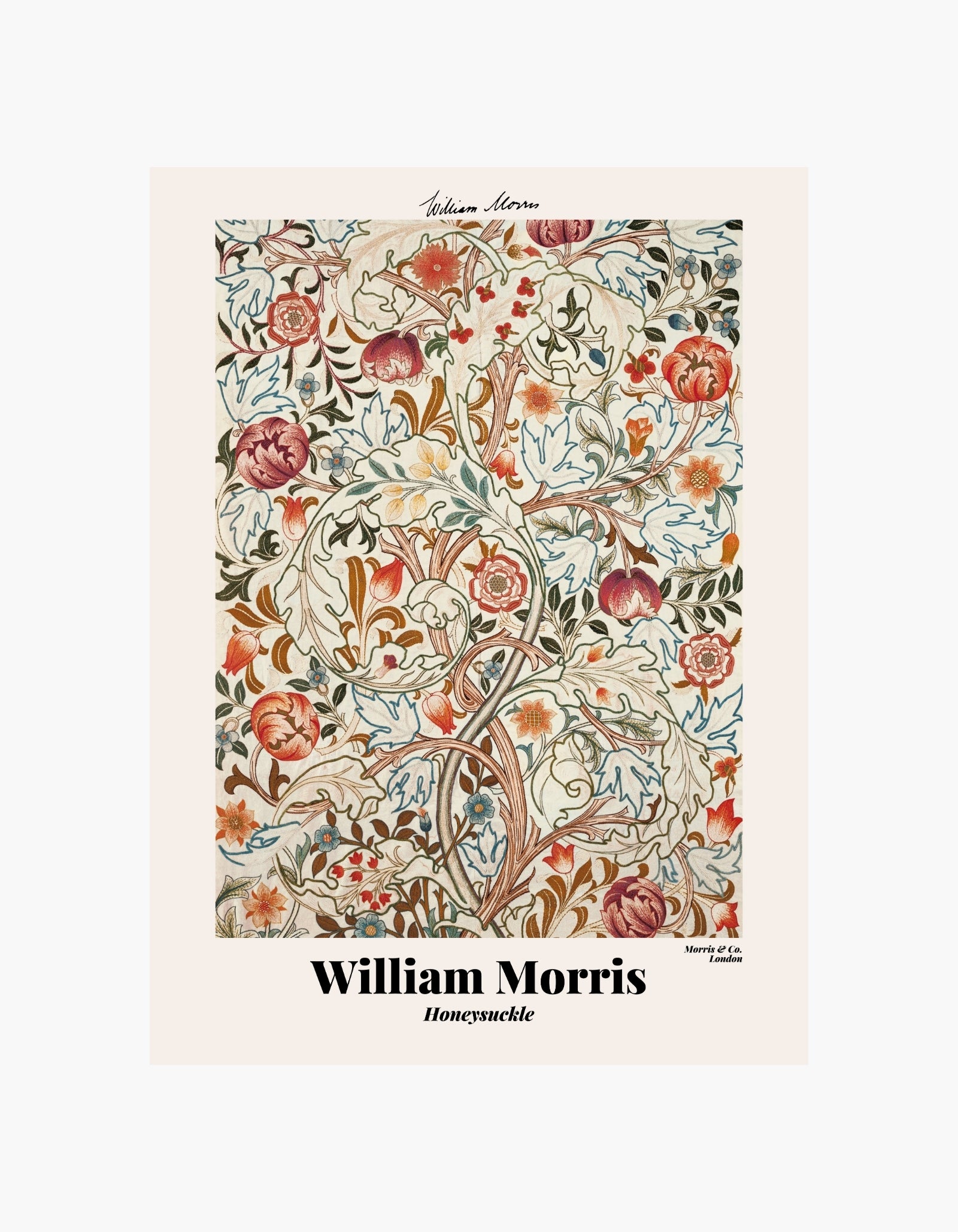 William Morris Honeysuckle-plakat