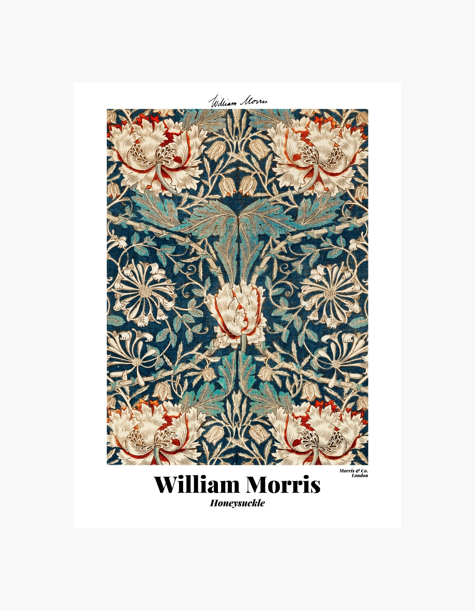 William Morris Honeysuckle-plakat