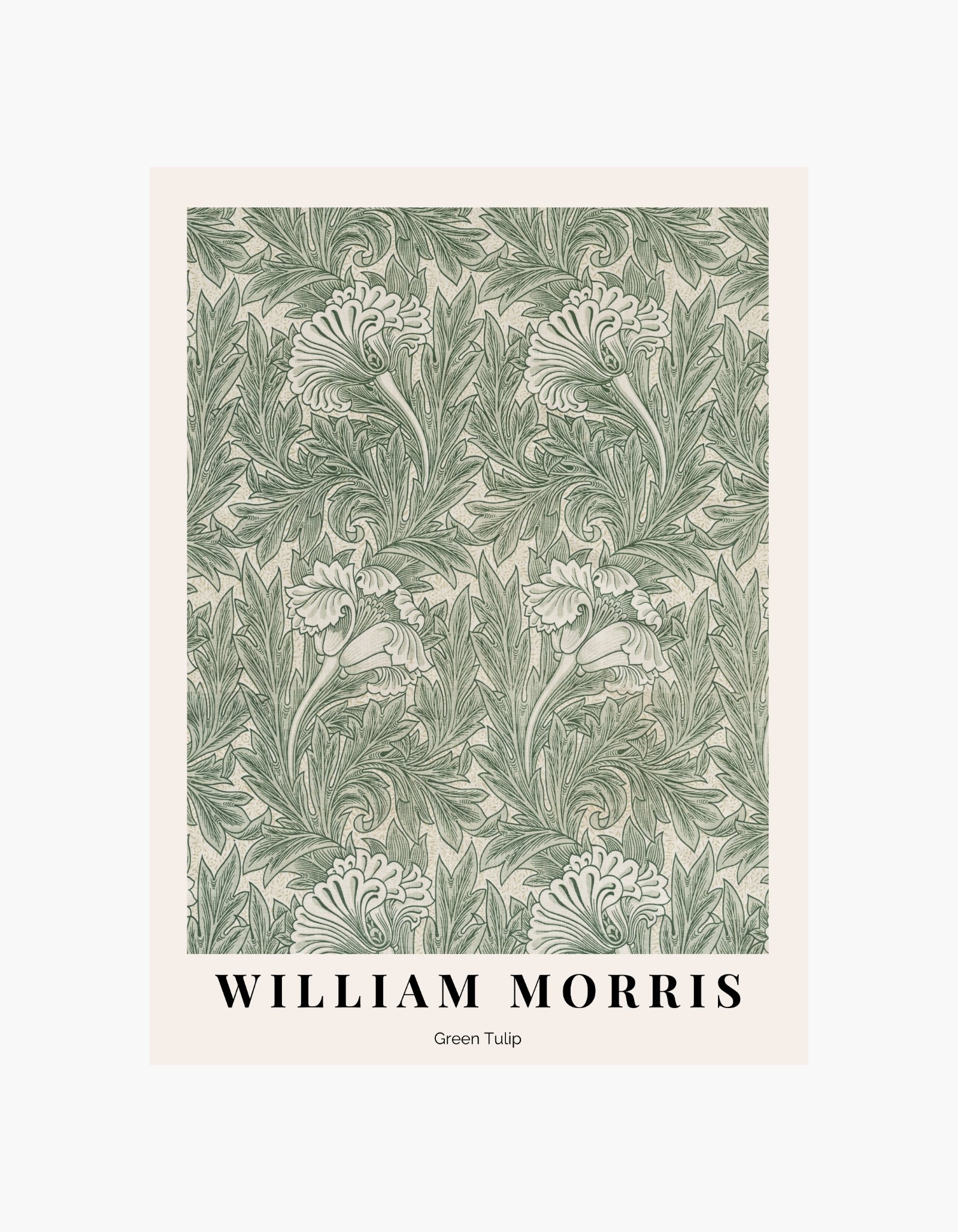 William Morris' grønne tulipanplakat