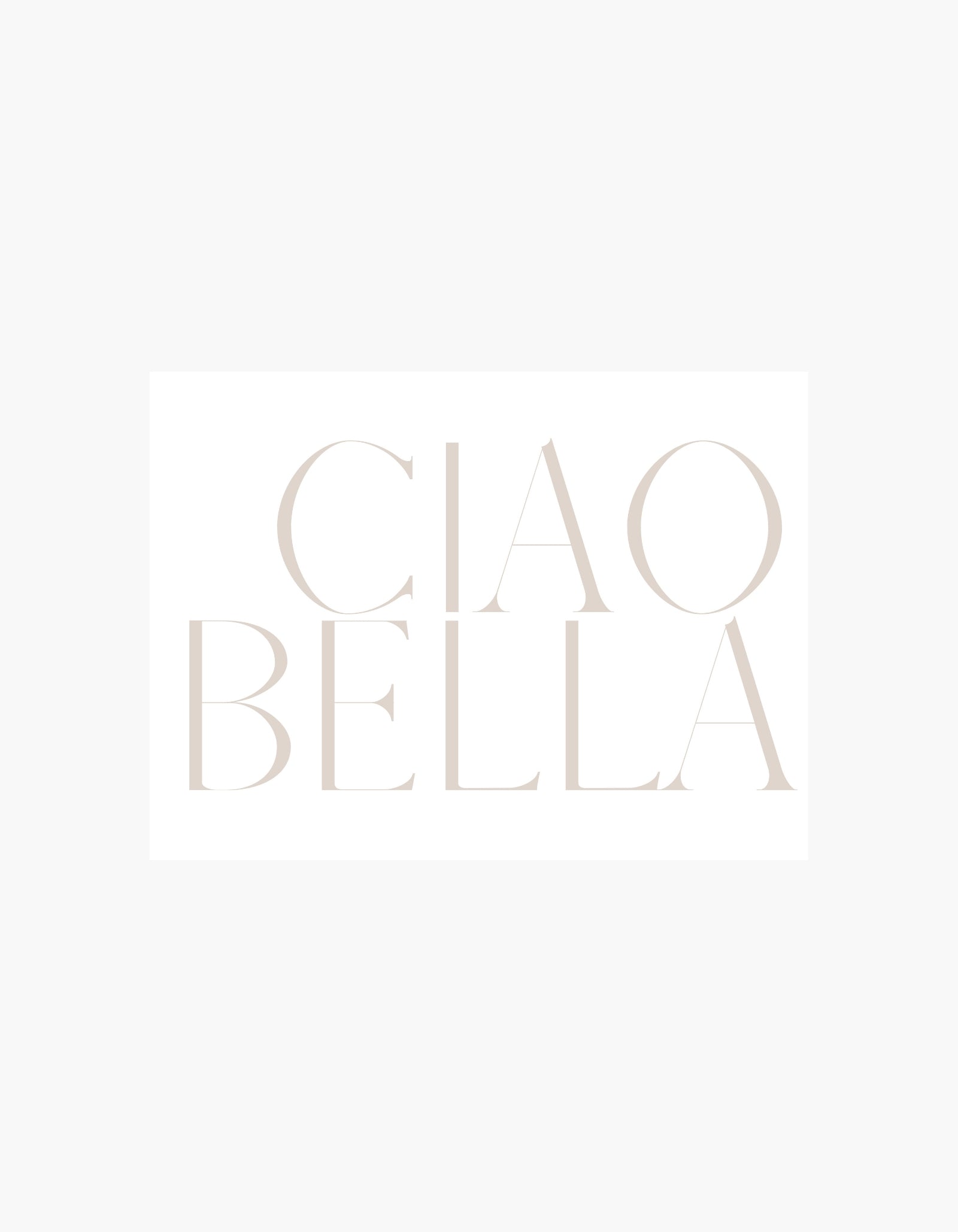 Ciao Bella-plakat