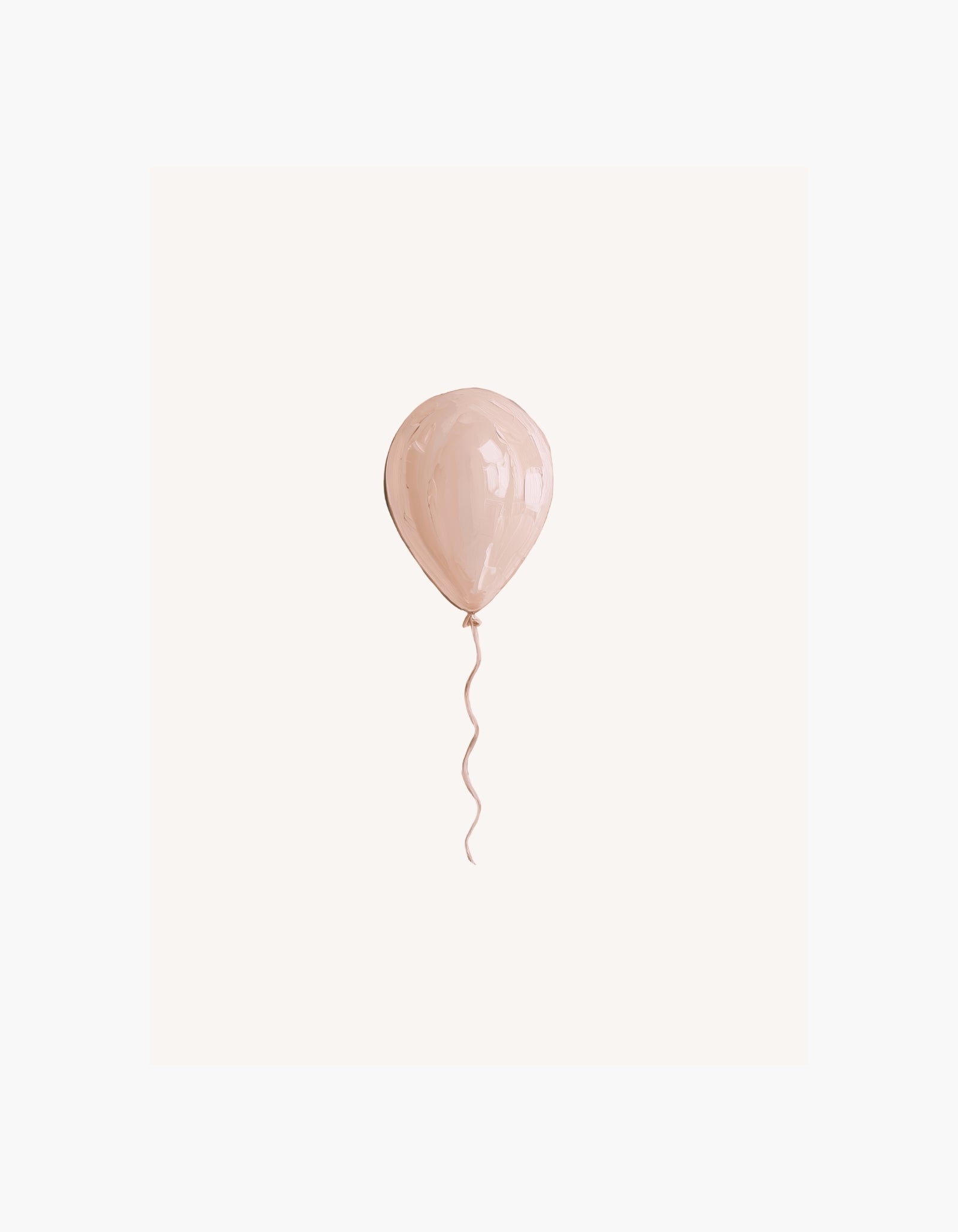 Lyserød ballon-plakat