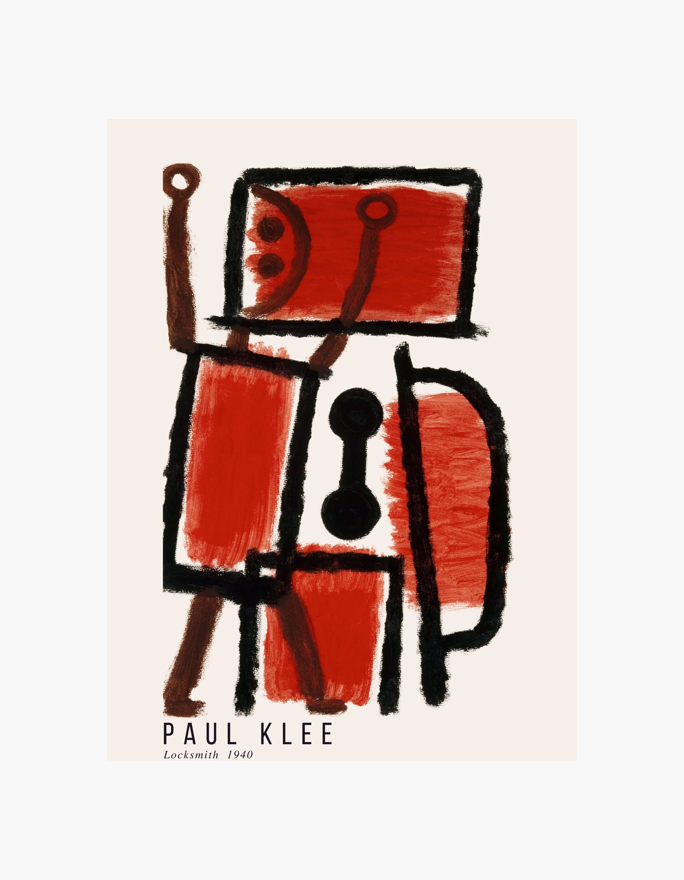 Paul Klee plakat med låsesmed