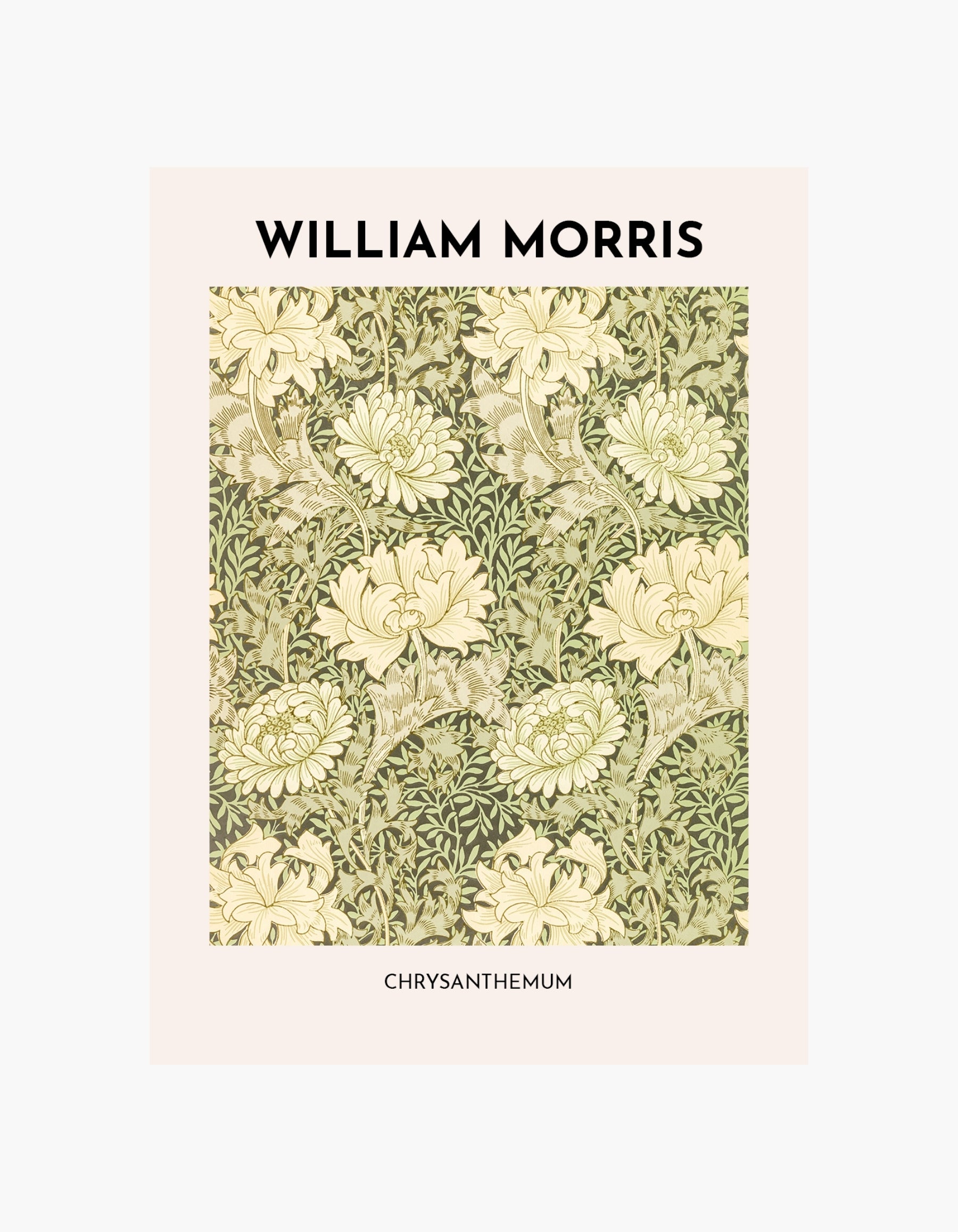 William Morris Chrysanthemum-plakat