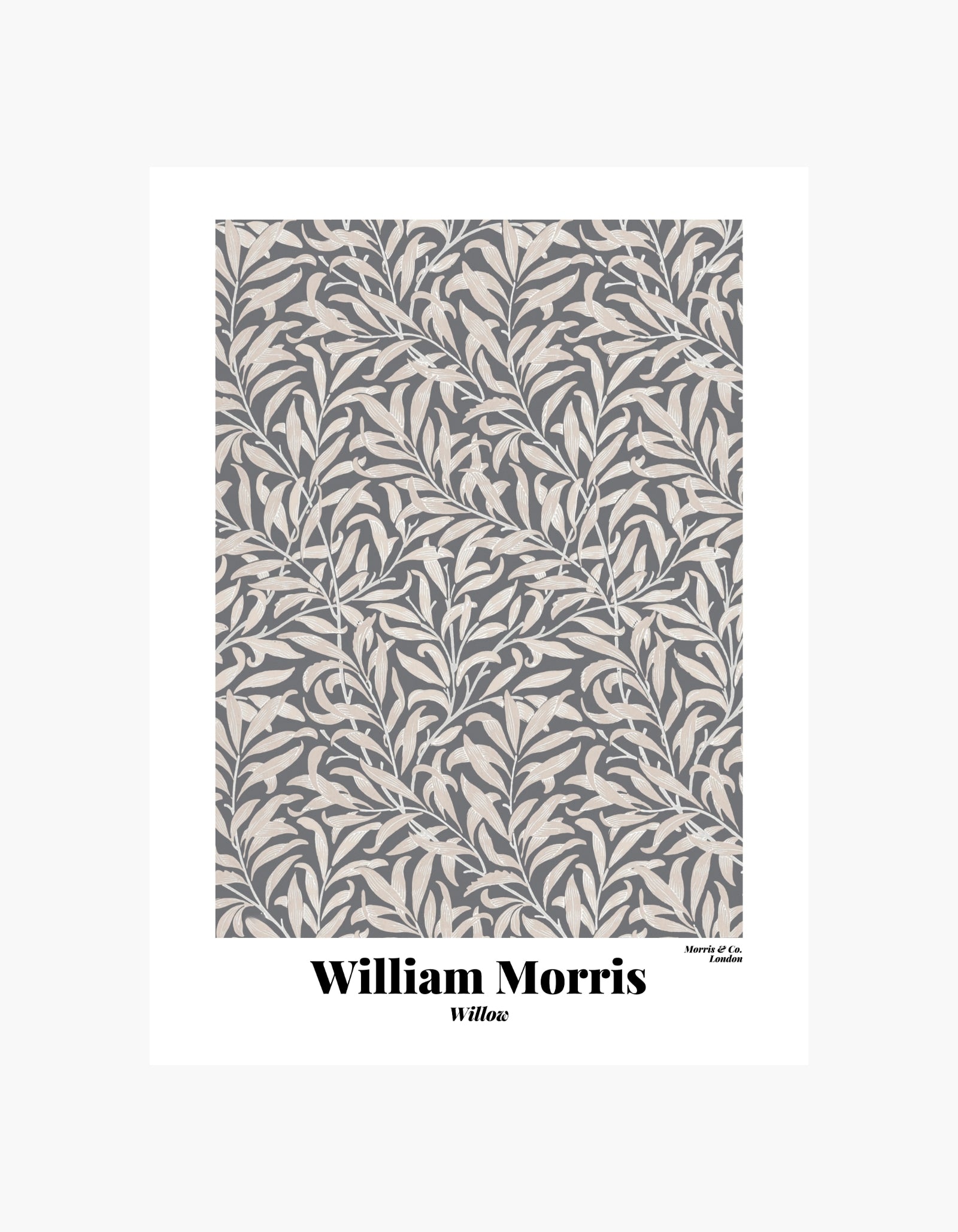 William Morris Willow Grey Plakat