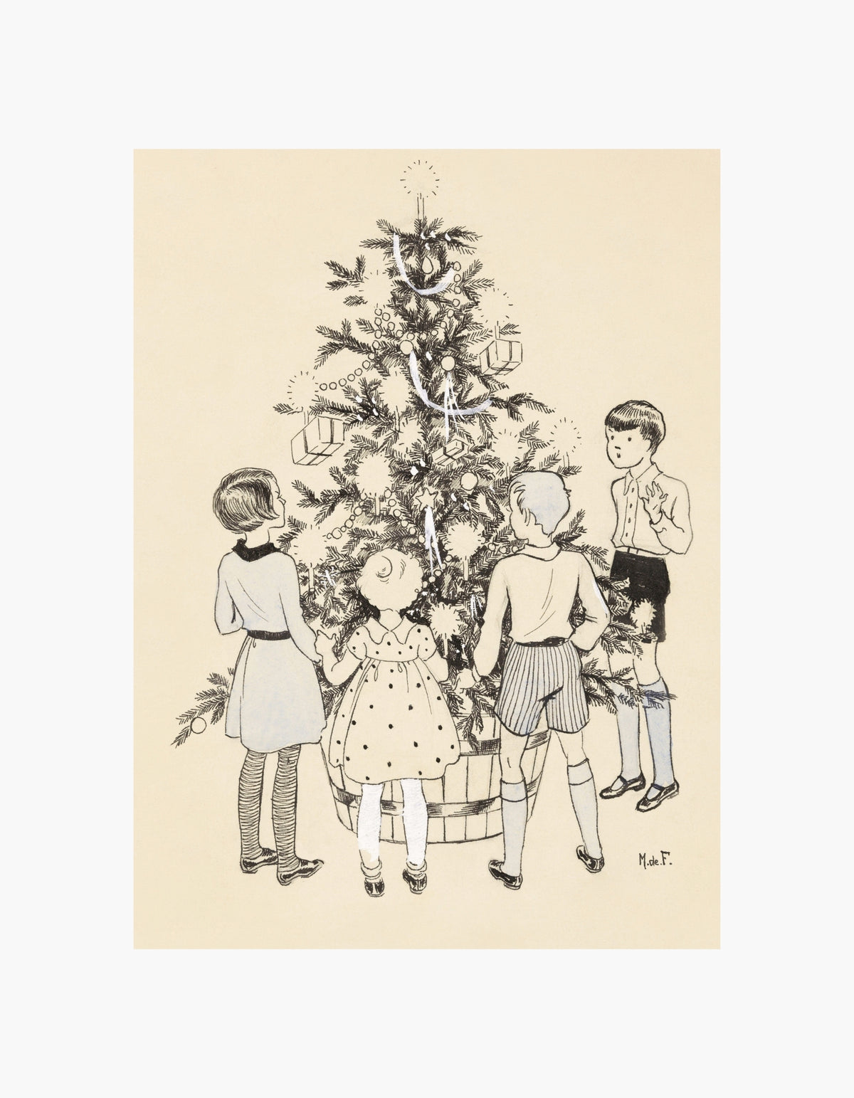Juleforventning Miep de Feijter Plakat