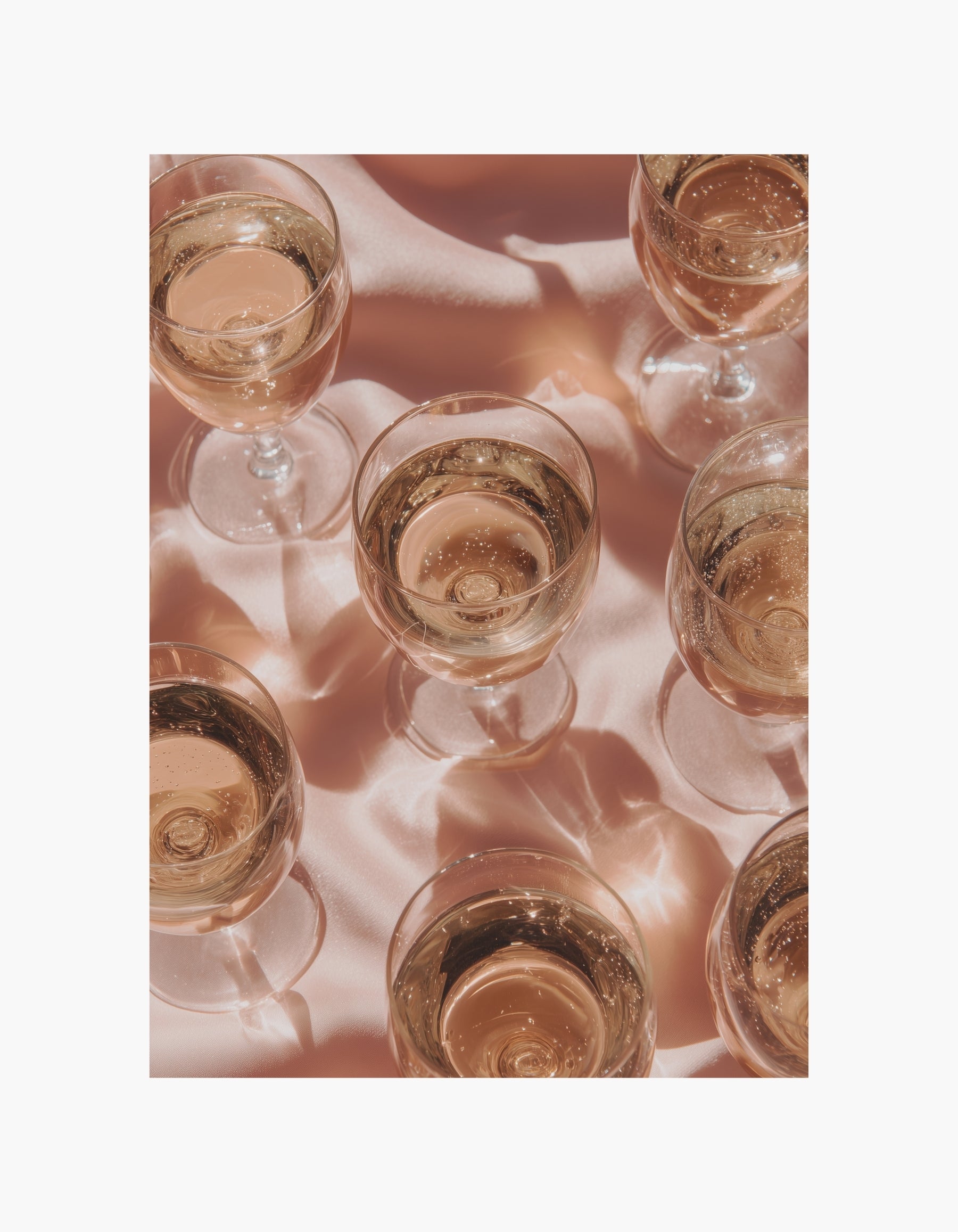 Rosé Champagne Glow Plakat