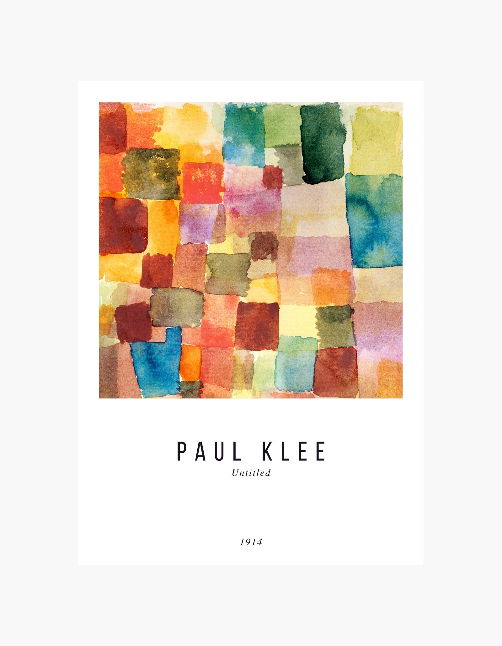 Paul Klee Uden titel 1914 Plakat