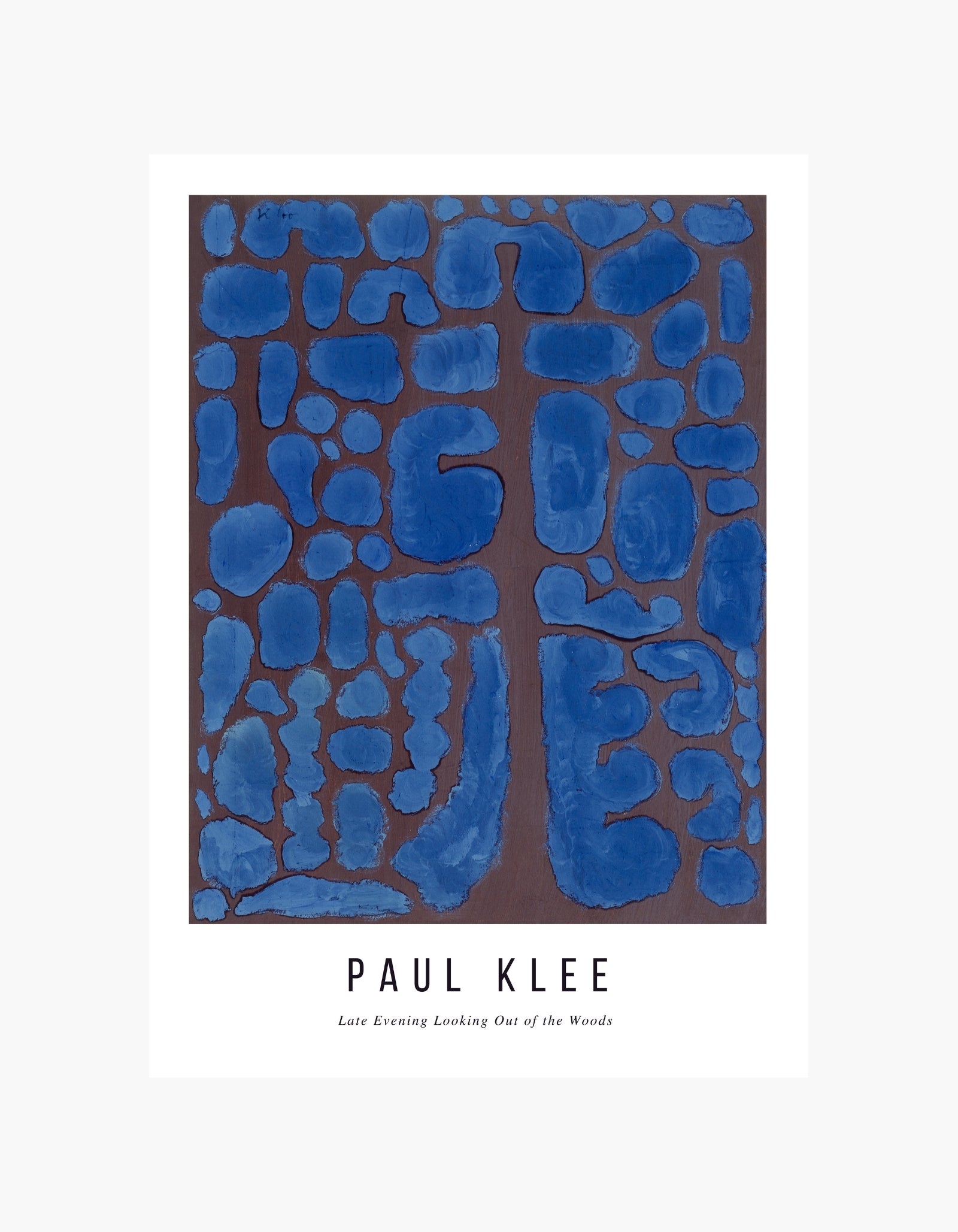 Paul Klee Late Evening Looking Out of the Woods Plakat