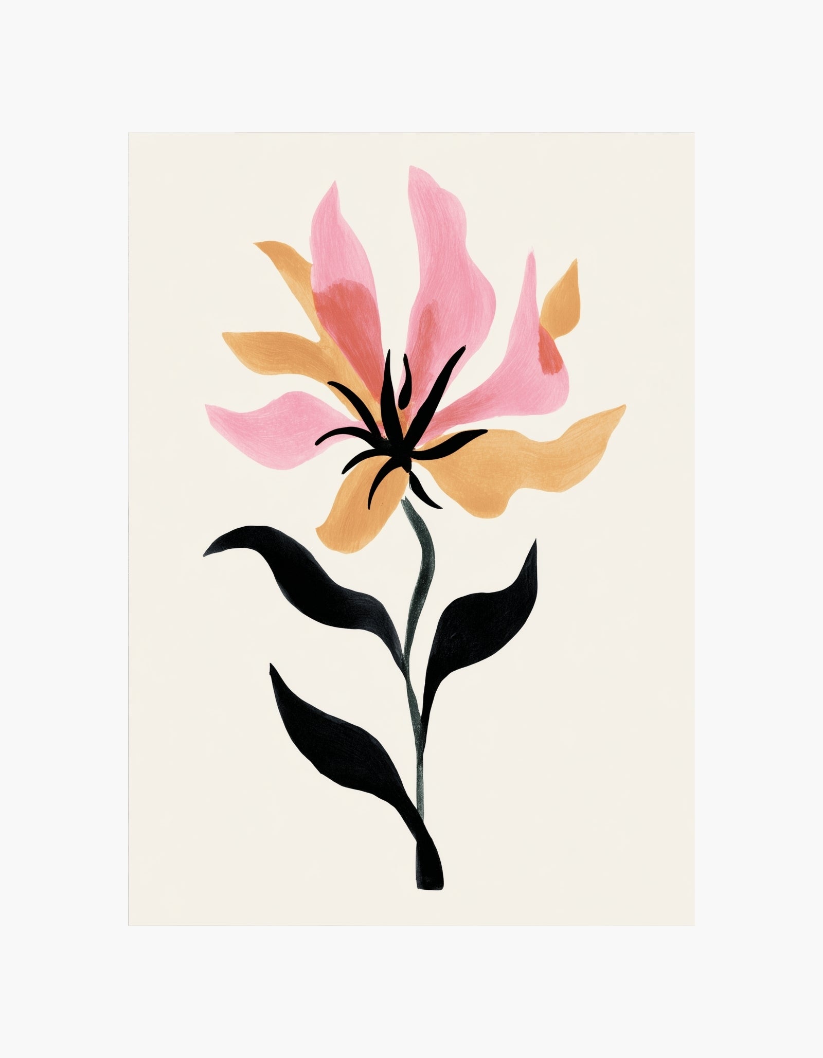 Soft Bloom blomsterplakat