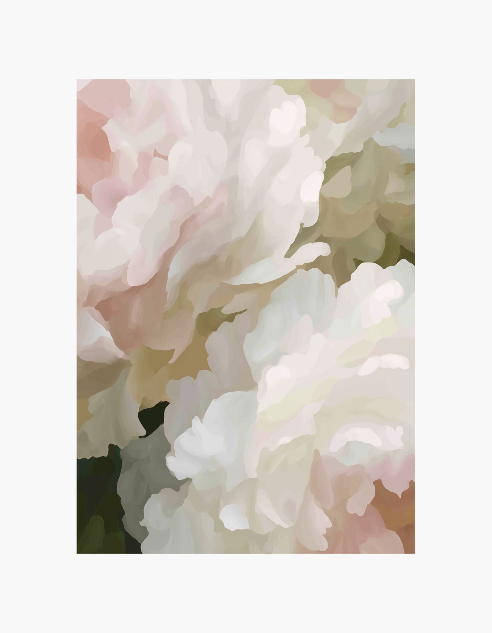 Blød blomsterabstrakt to plakater
