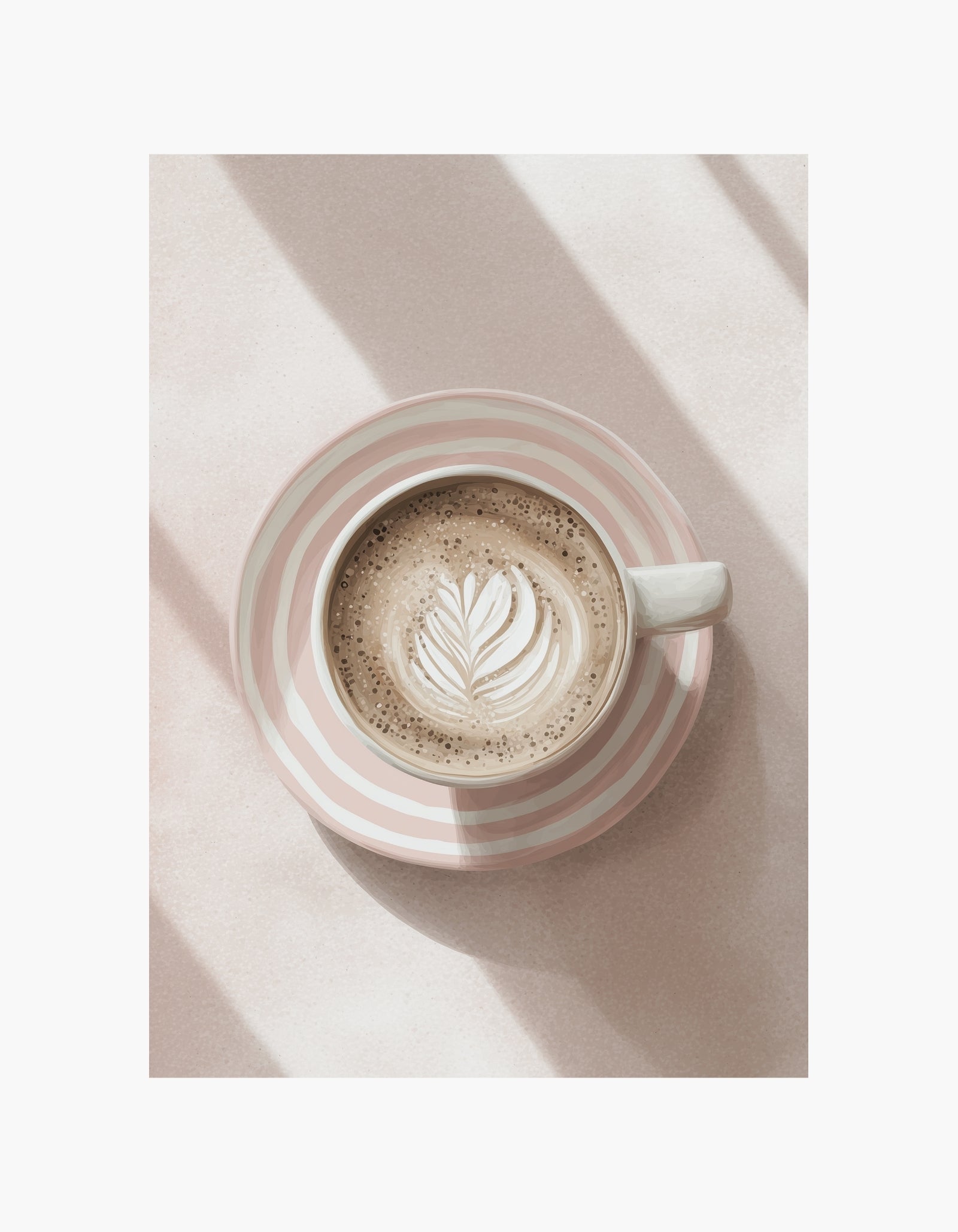 Blød cappuccino-plakat