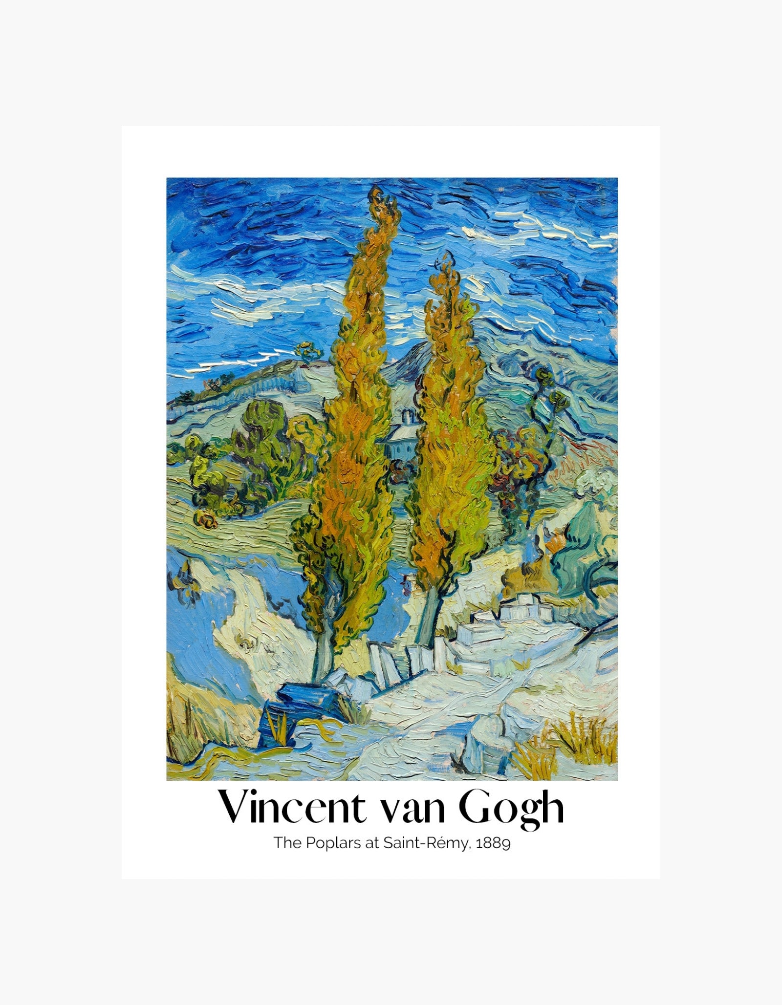 Van Gogh Poplerne ved Saint-Rémy Plakat